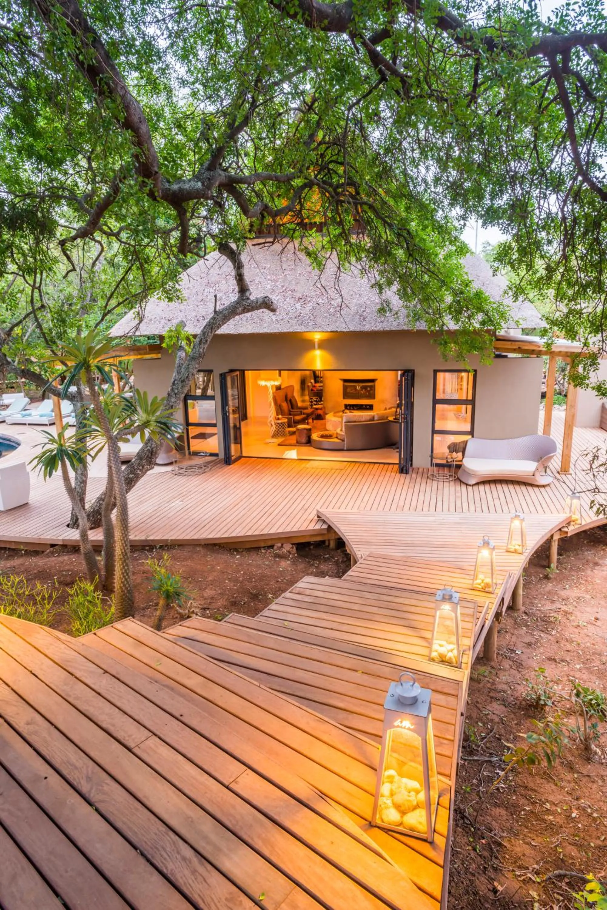 Patio in AM Lodge - Hoedspruit