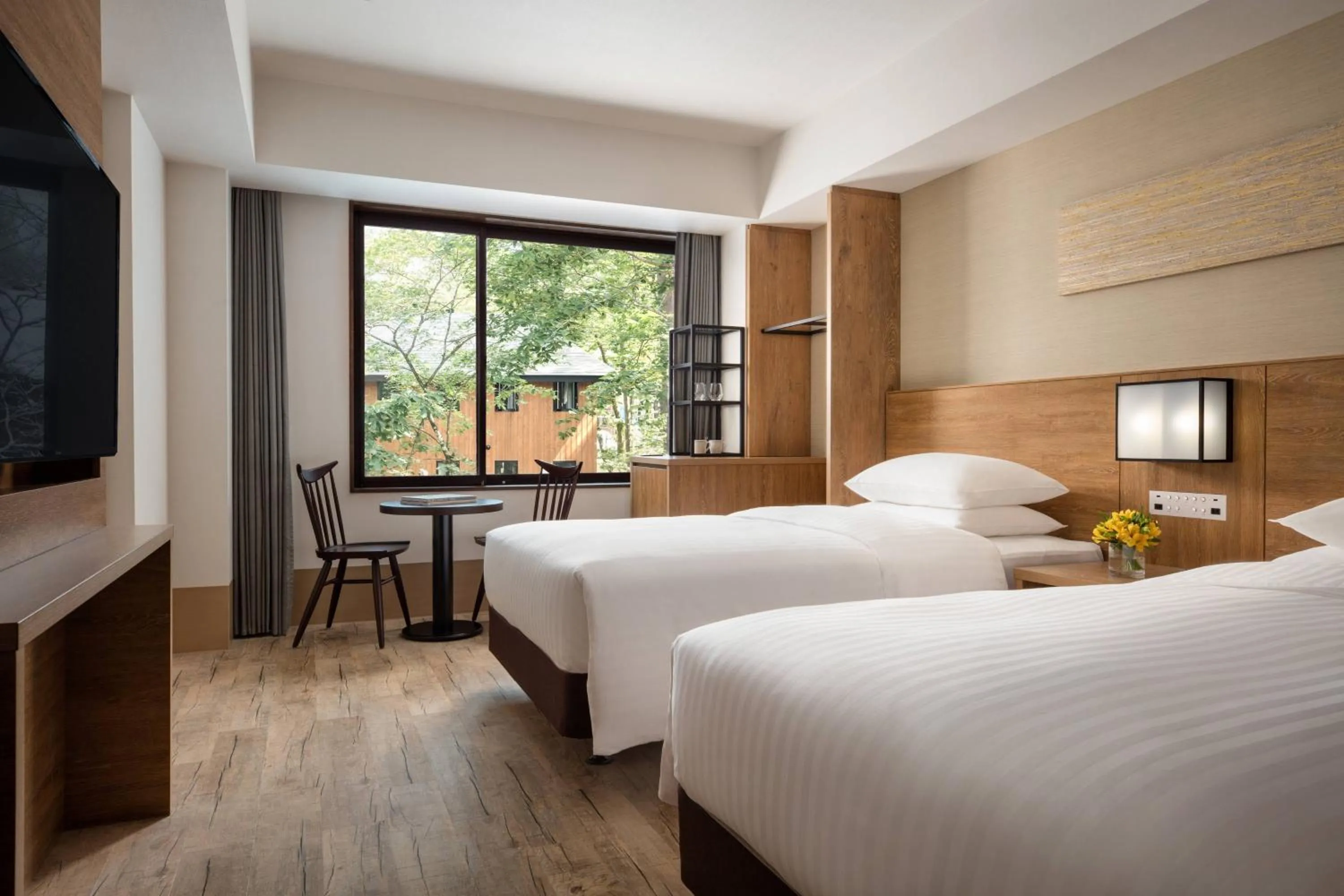 Photo of the whole room, Bed in Courtyard by Marriott Hakuba