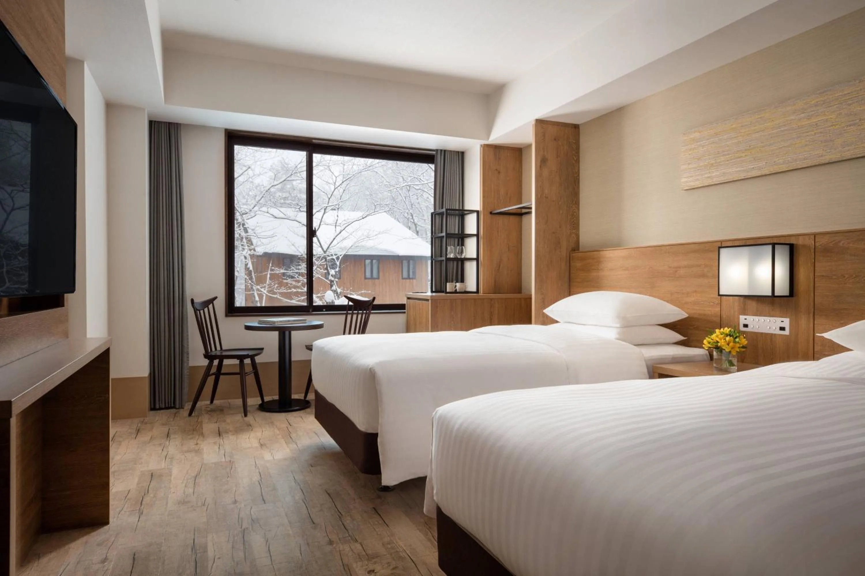 Photo of the whole room, Bed in Courtyard by Marriott Hakuba