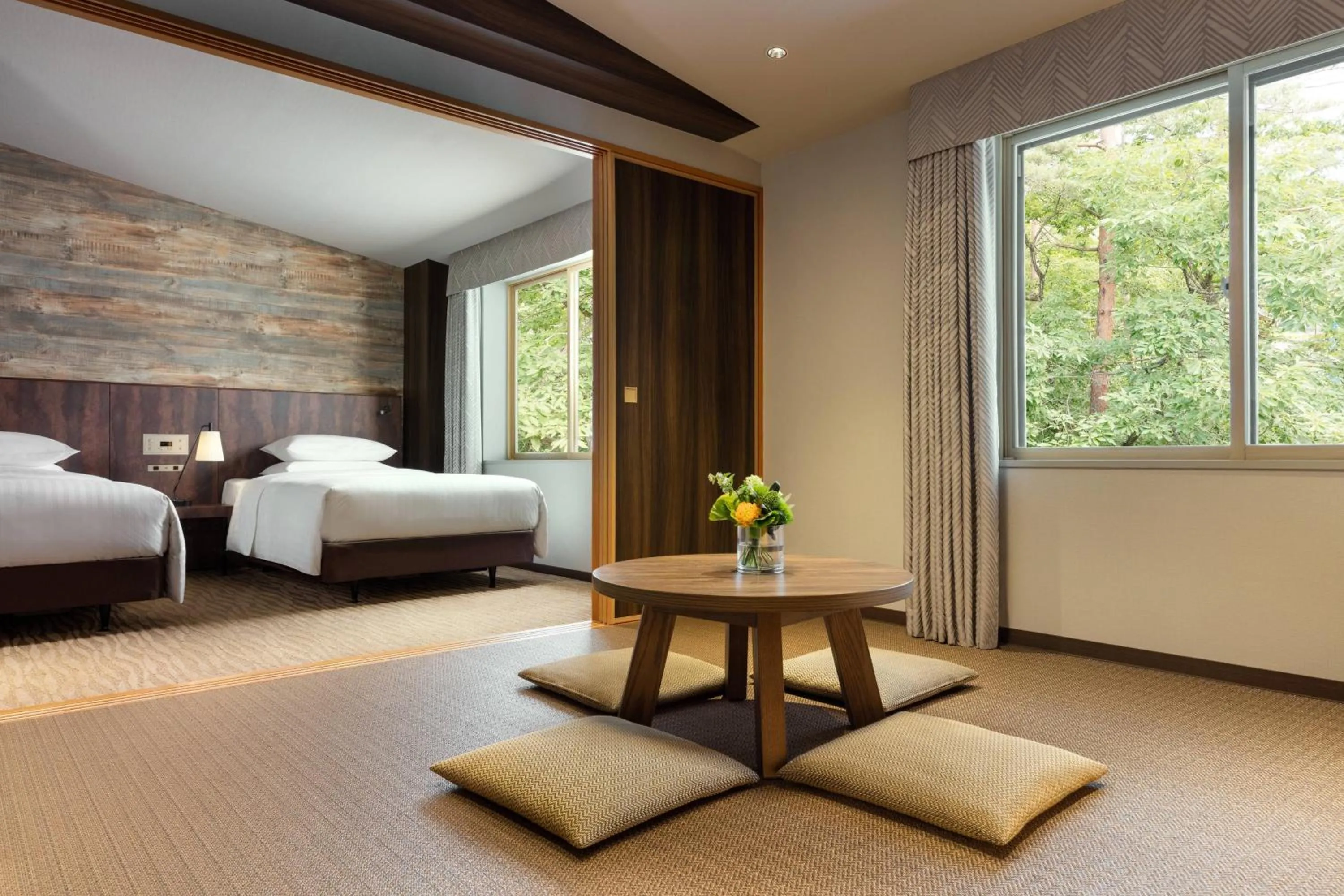Photo of the whole room, Bed in Courtyard by Marriott Hakuba