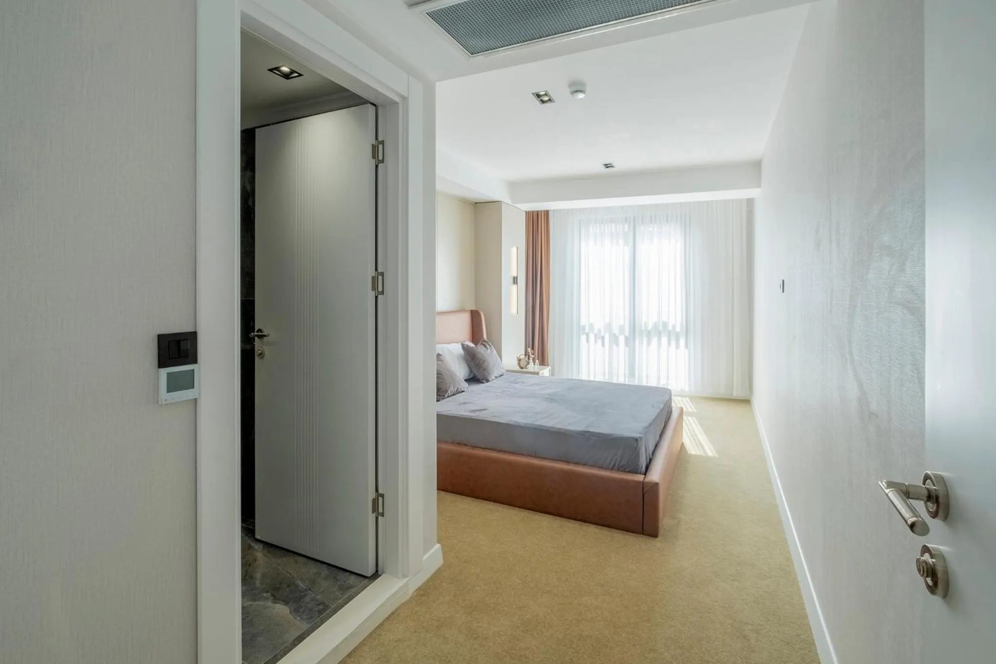 Bed in Euphrates Hotel Bursa