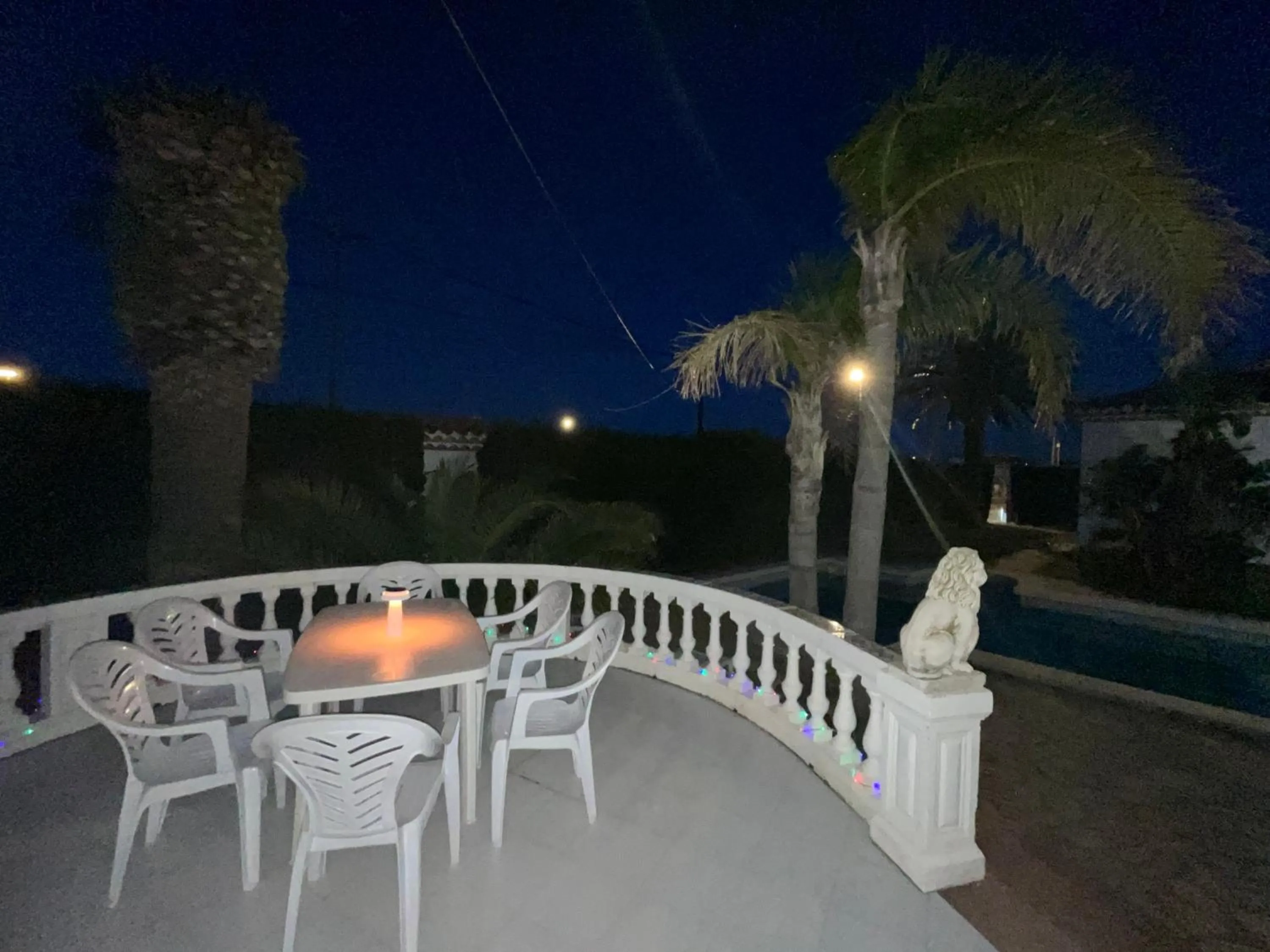 Balcony/Terrace in Villa Cristina, Miami Platja, Spanien