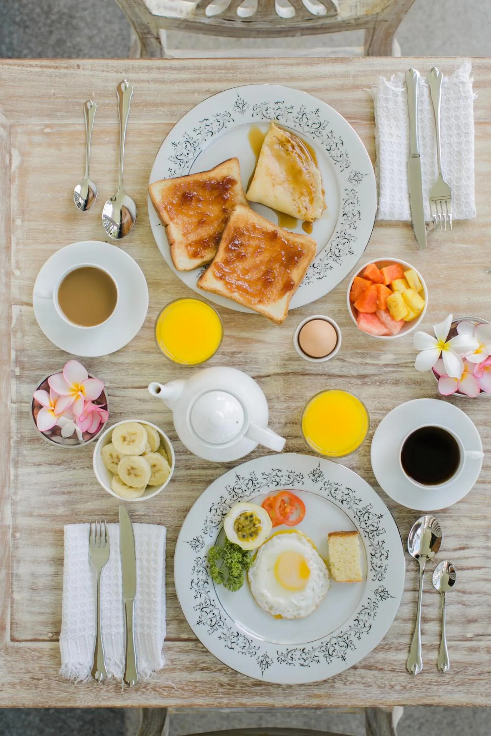 Continental breakfast in Nuga Eden Tangalle
