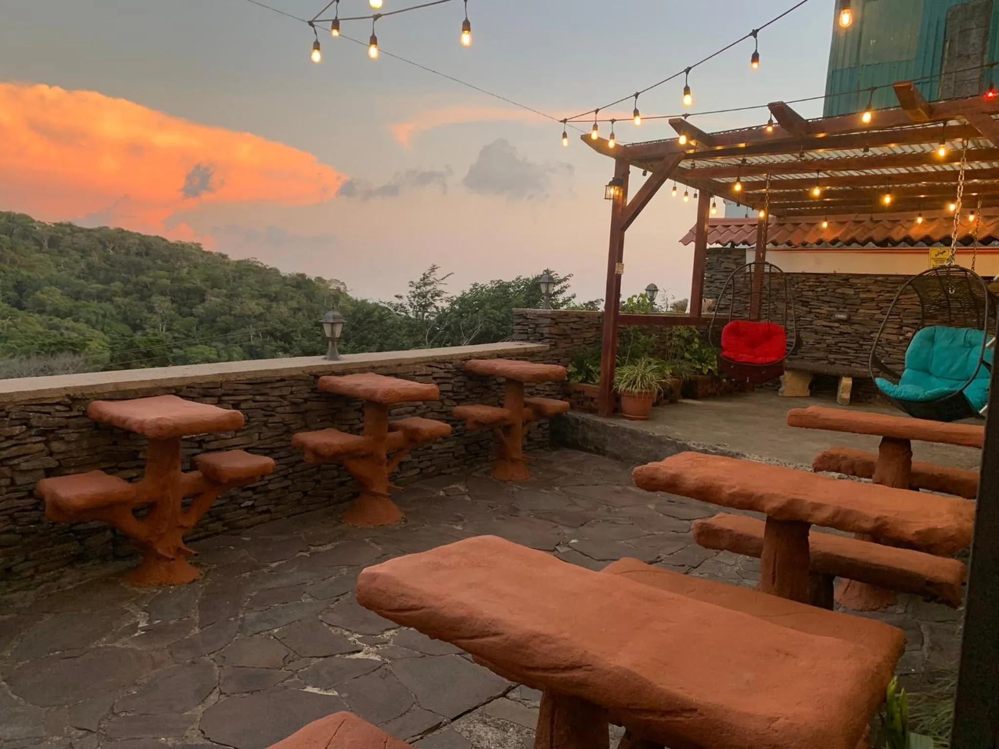 Patio in Cabinas Vista Al Golfo