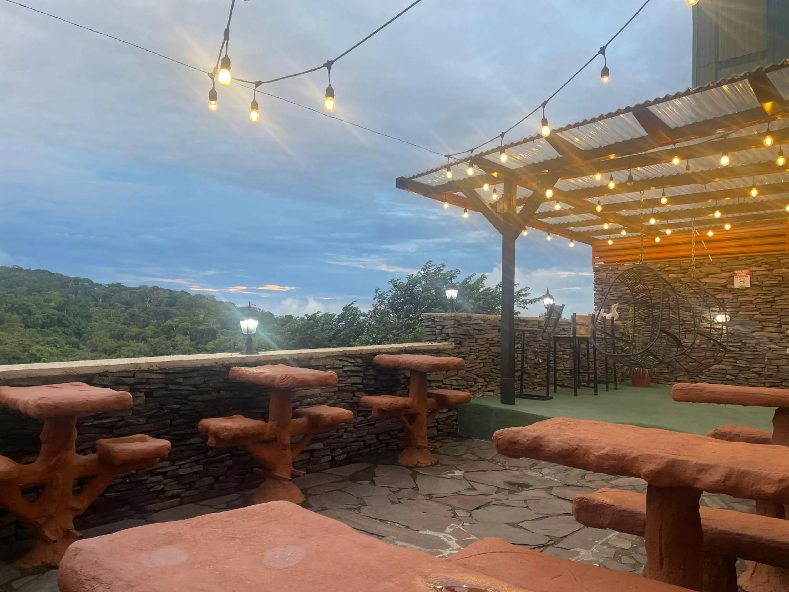 Patio in Cabinas Vista Al Golfo