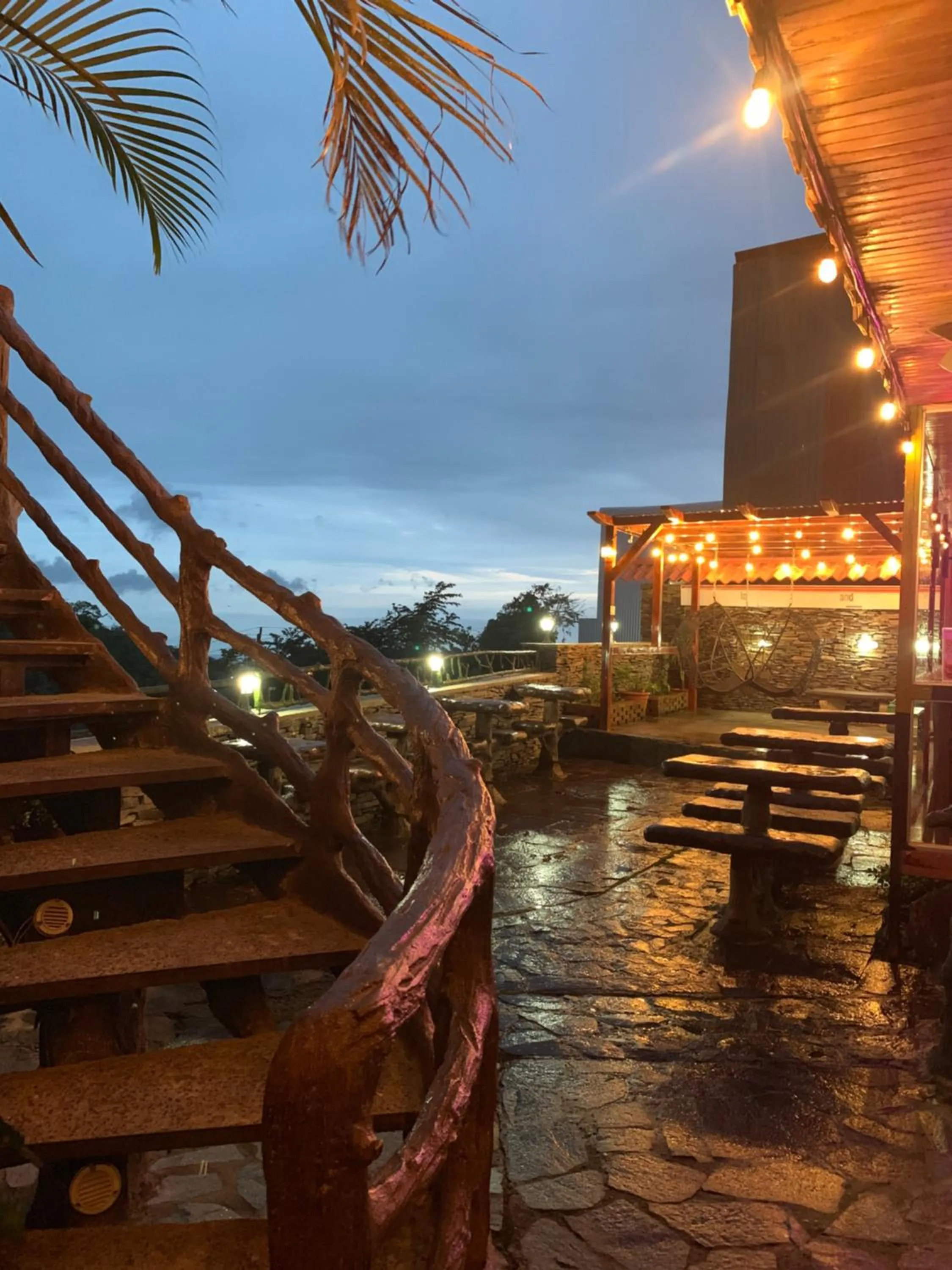 Patio in Cabinas Vista Al Golfo