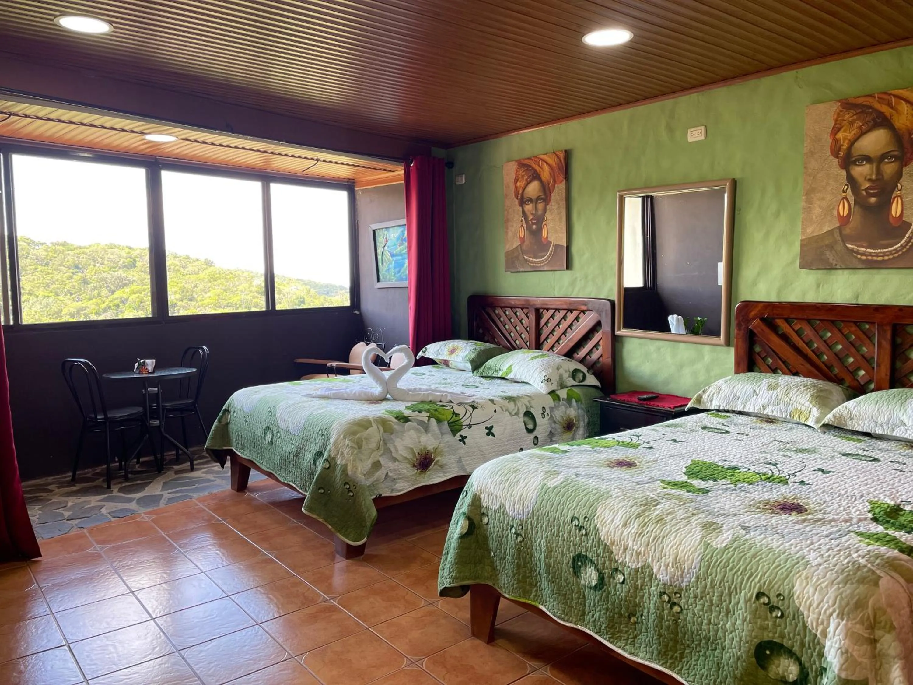 Bed in Cabinas Vista Al Golfo