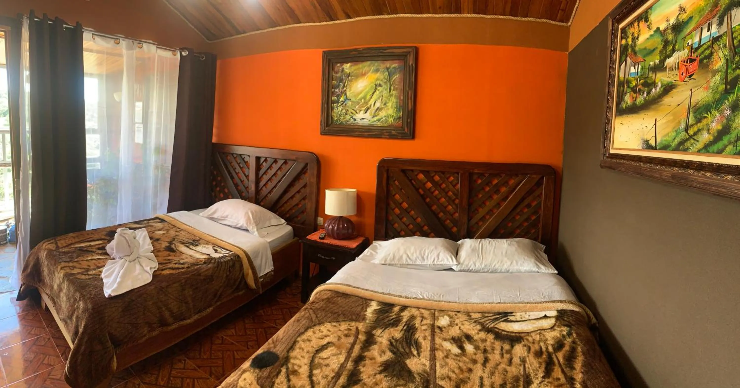 Bed in Cabinas Vista Al Golfo