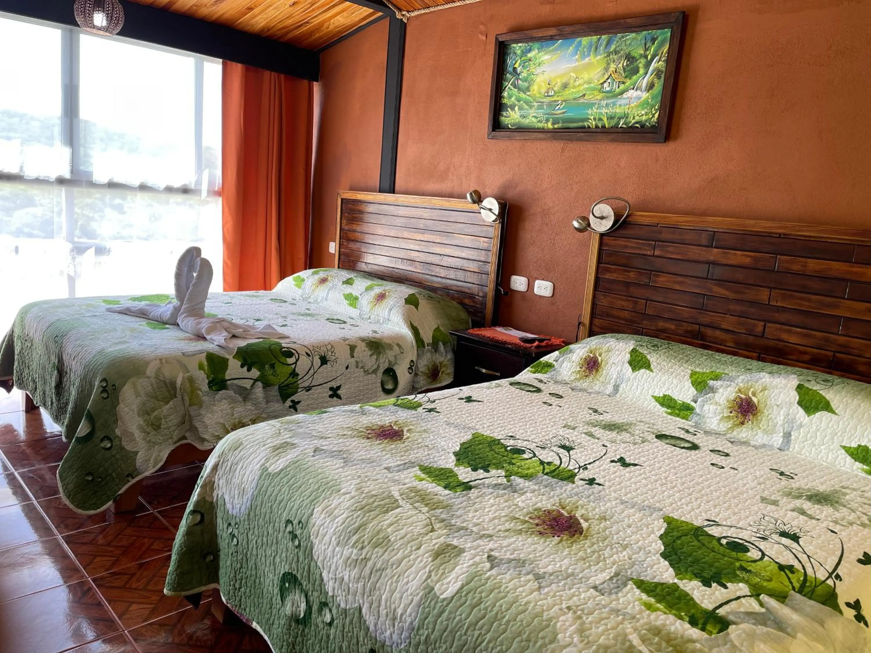 Bed in Cabinas Vista Al Golfo