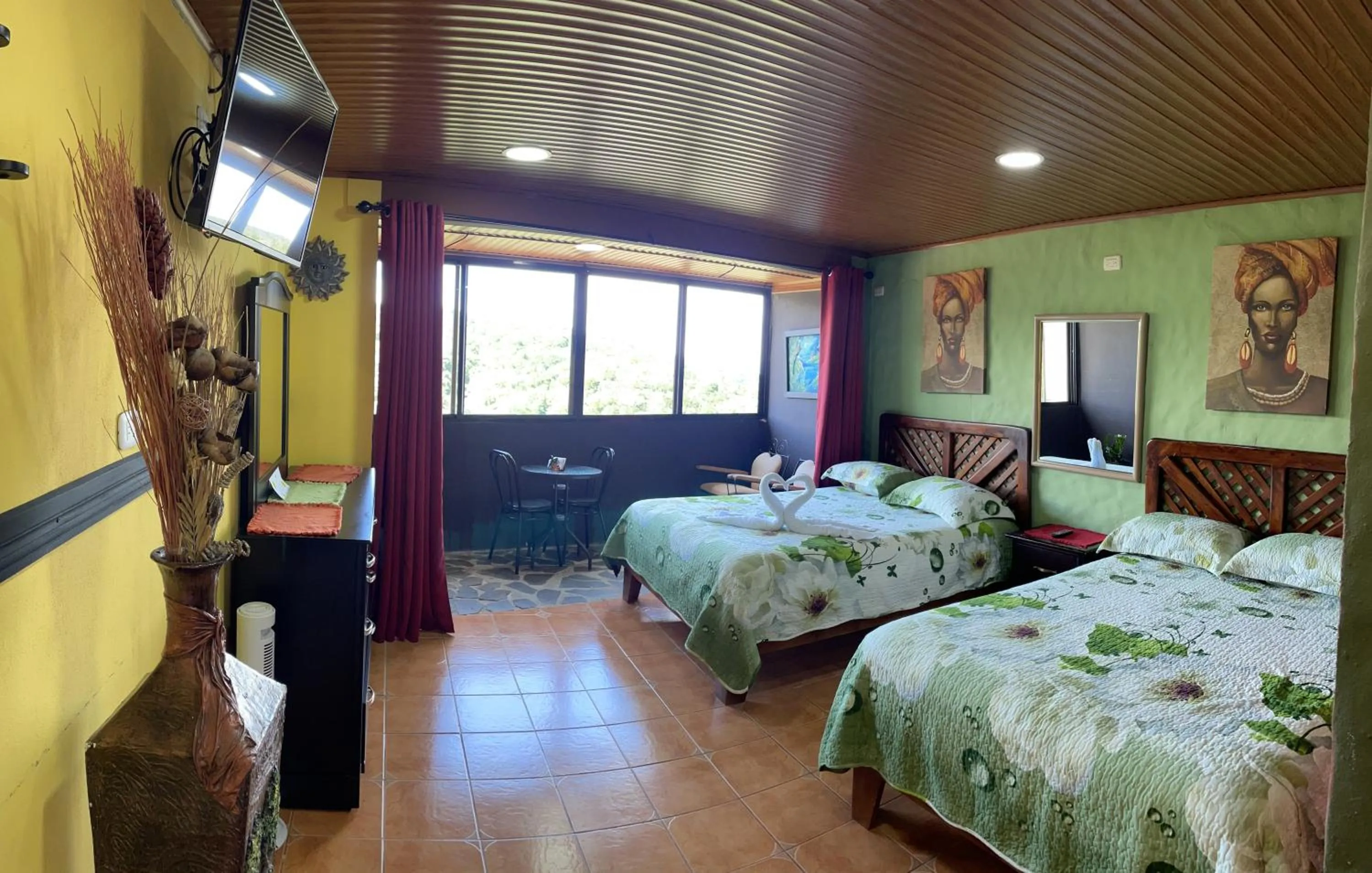 Bed in Cabinas Vista Al Golfo