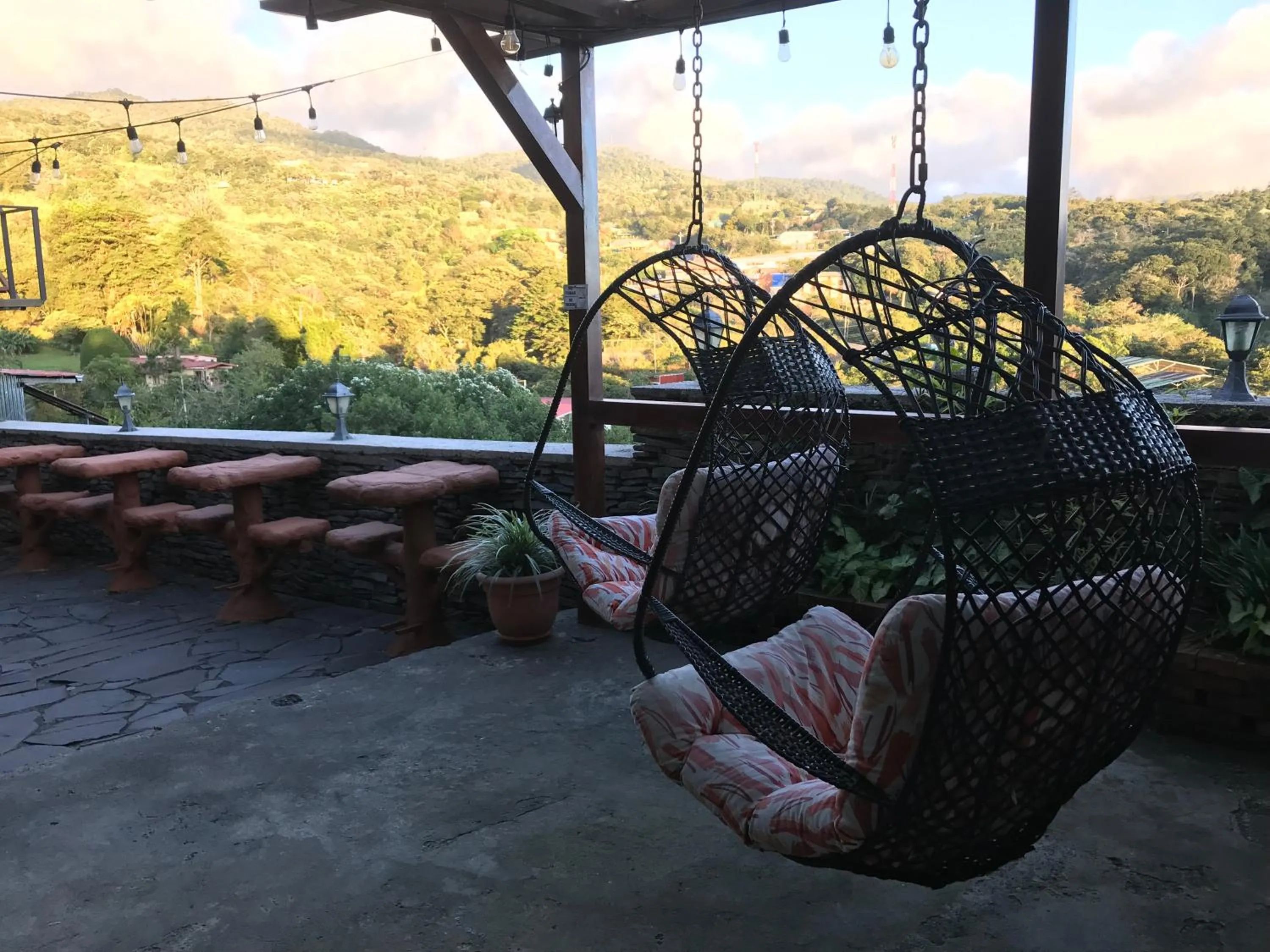 Patio in Cabinas Vista Al Golfo