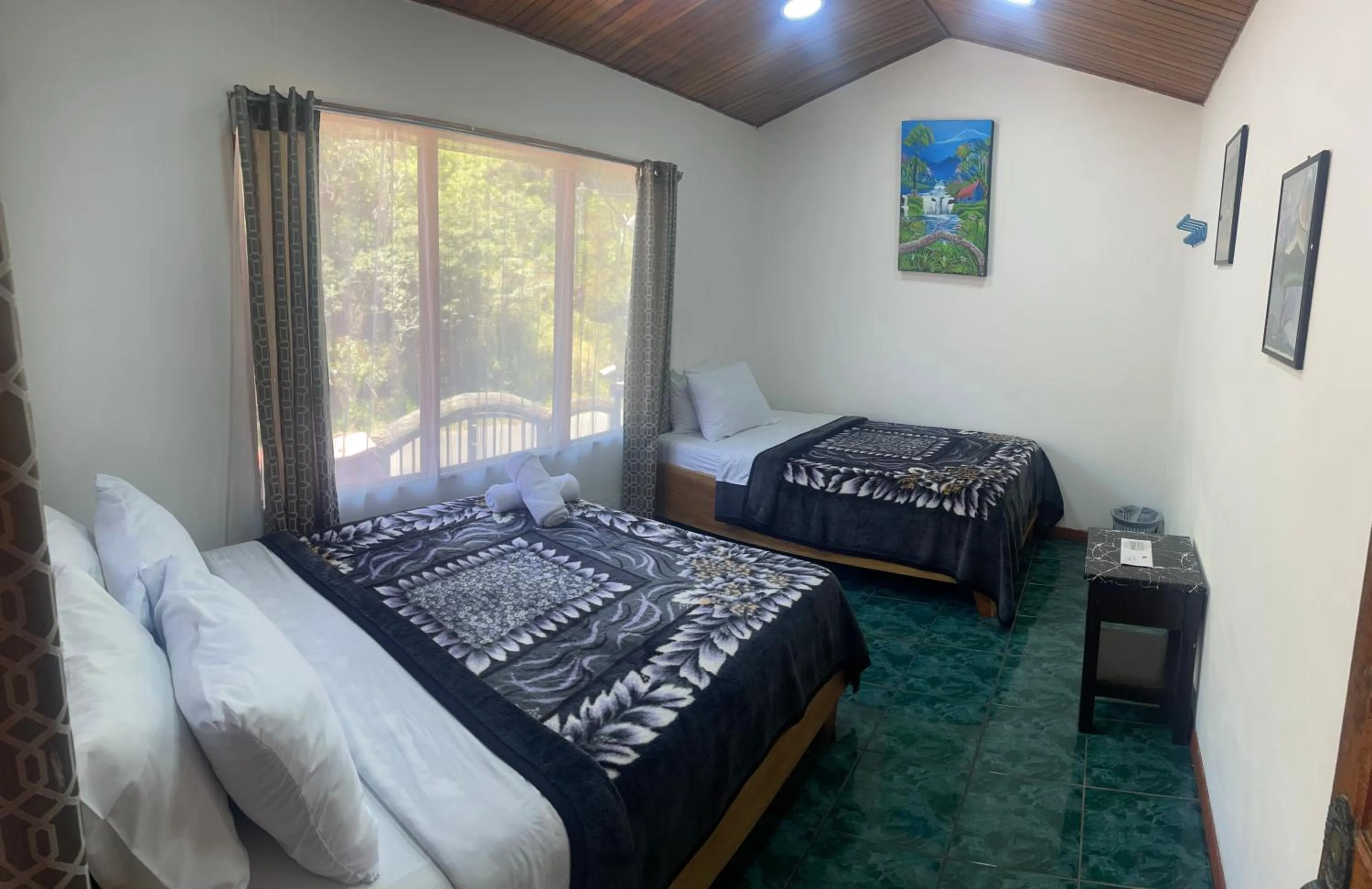 Bed in Cabinas Vista Al Golfo