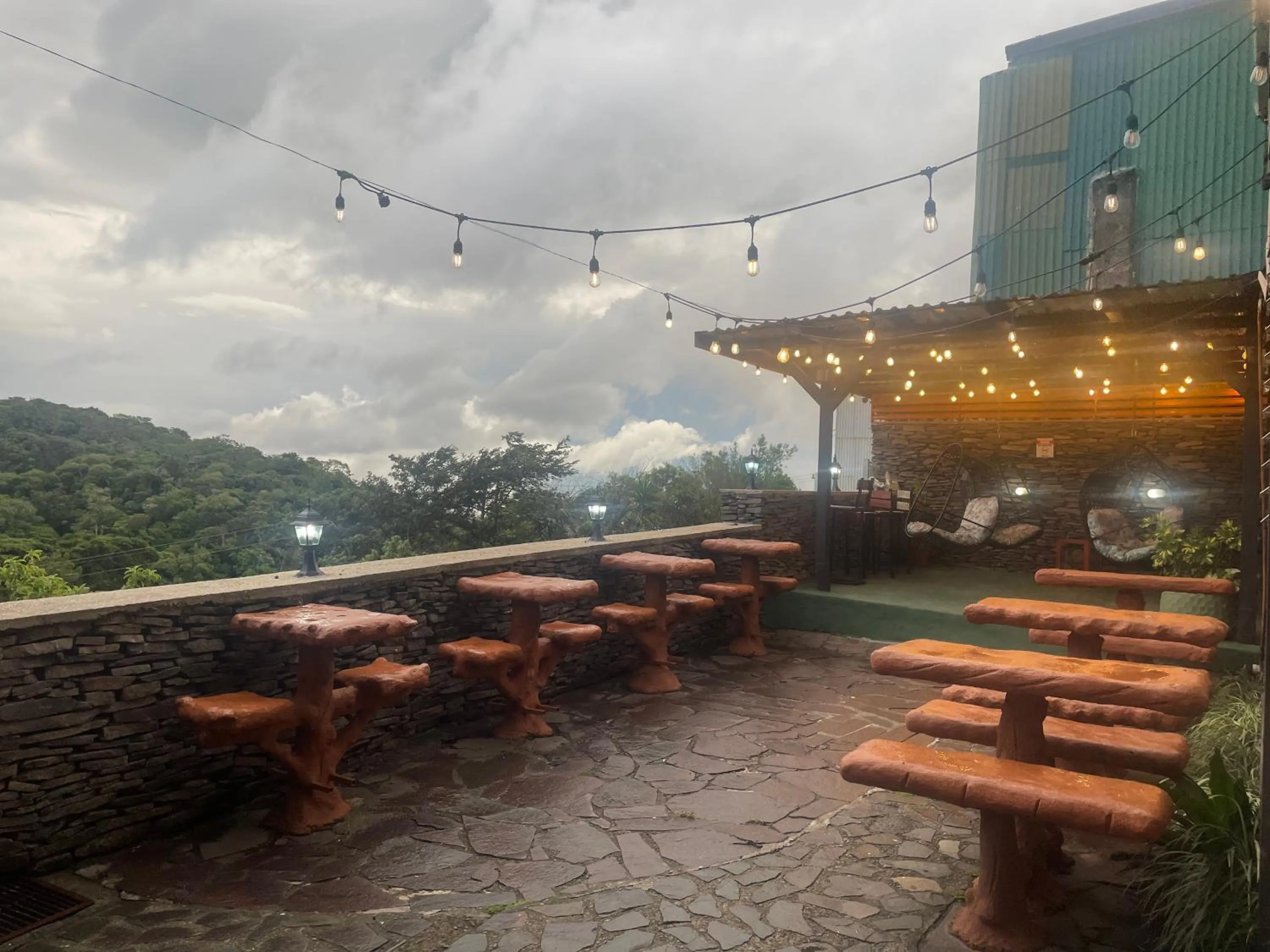 Patio in Cabinas Vista Al Golfo