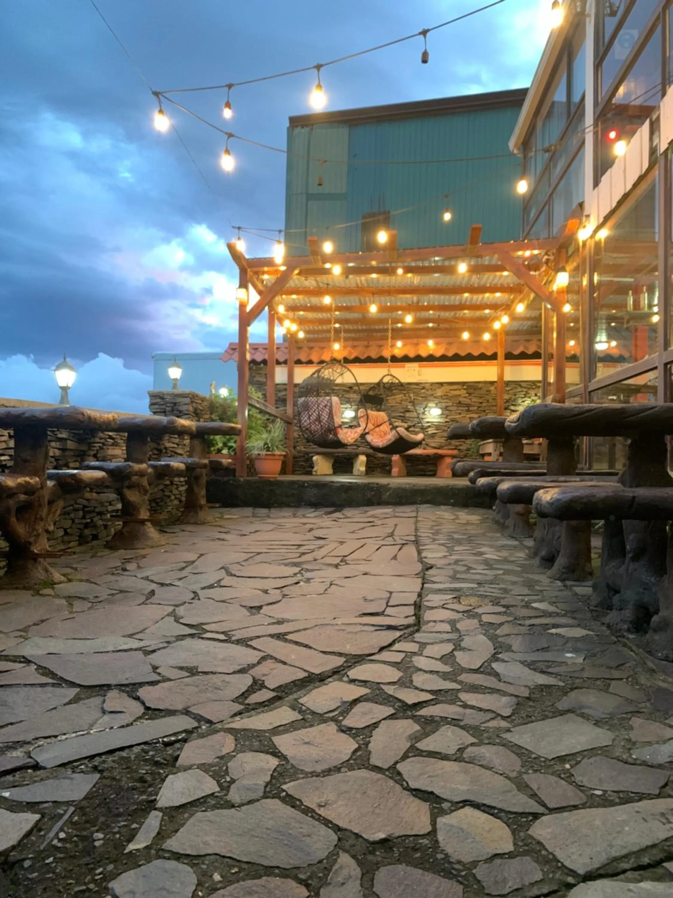 Patio in Cabinas Vista Al Golfo