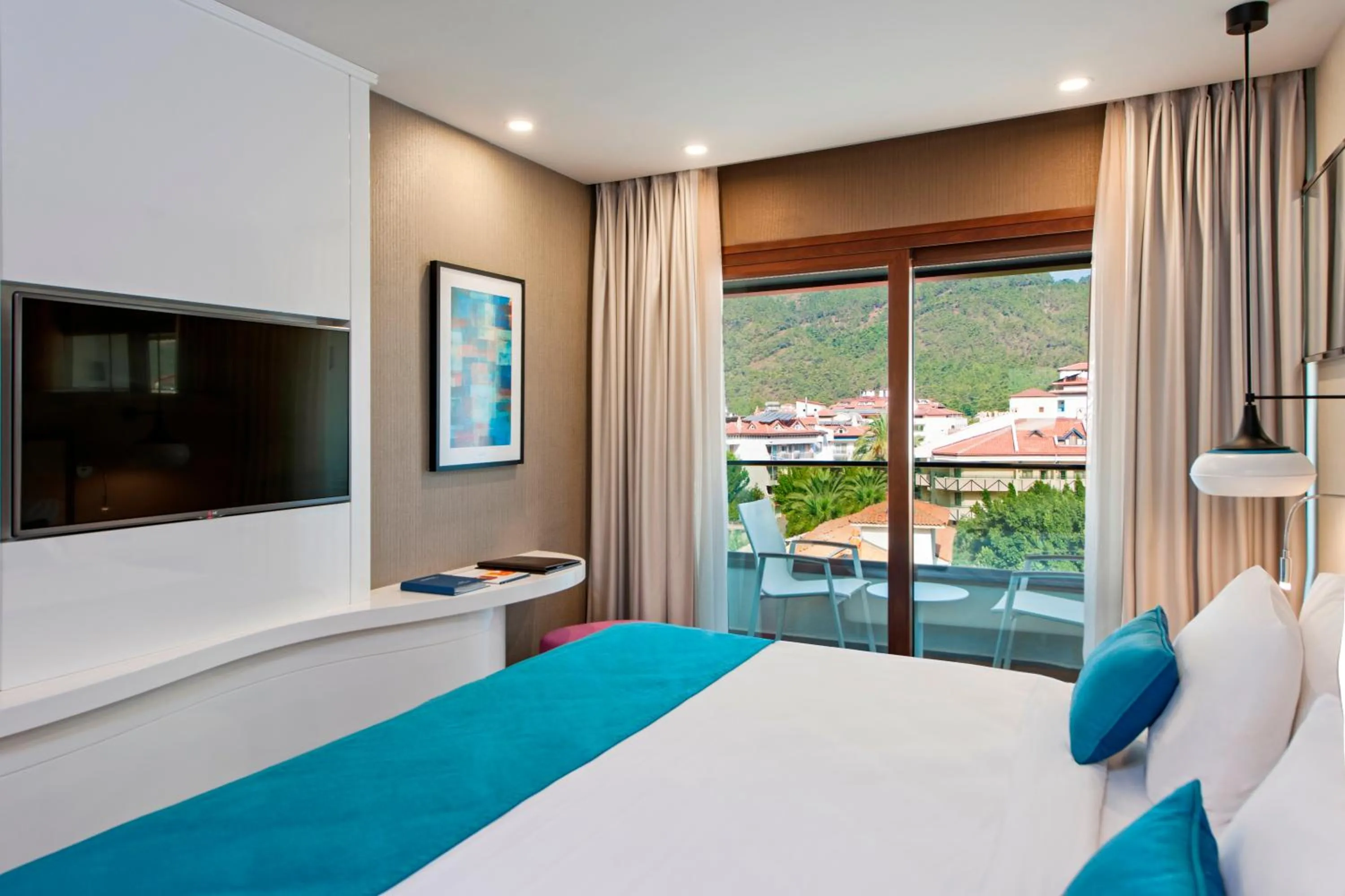 Bedroom, Bed in Elite World Marmaris - Adult Only