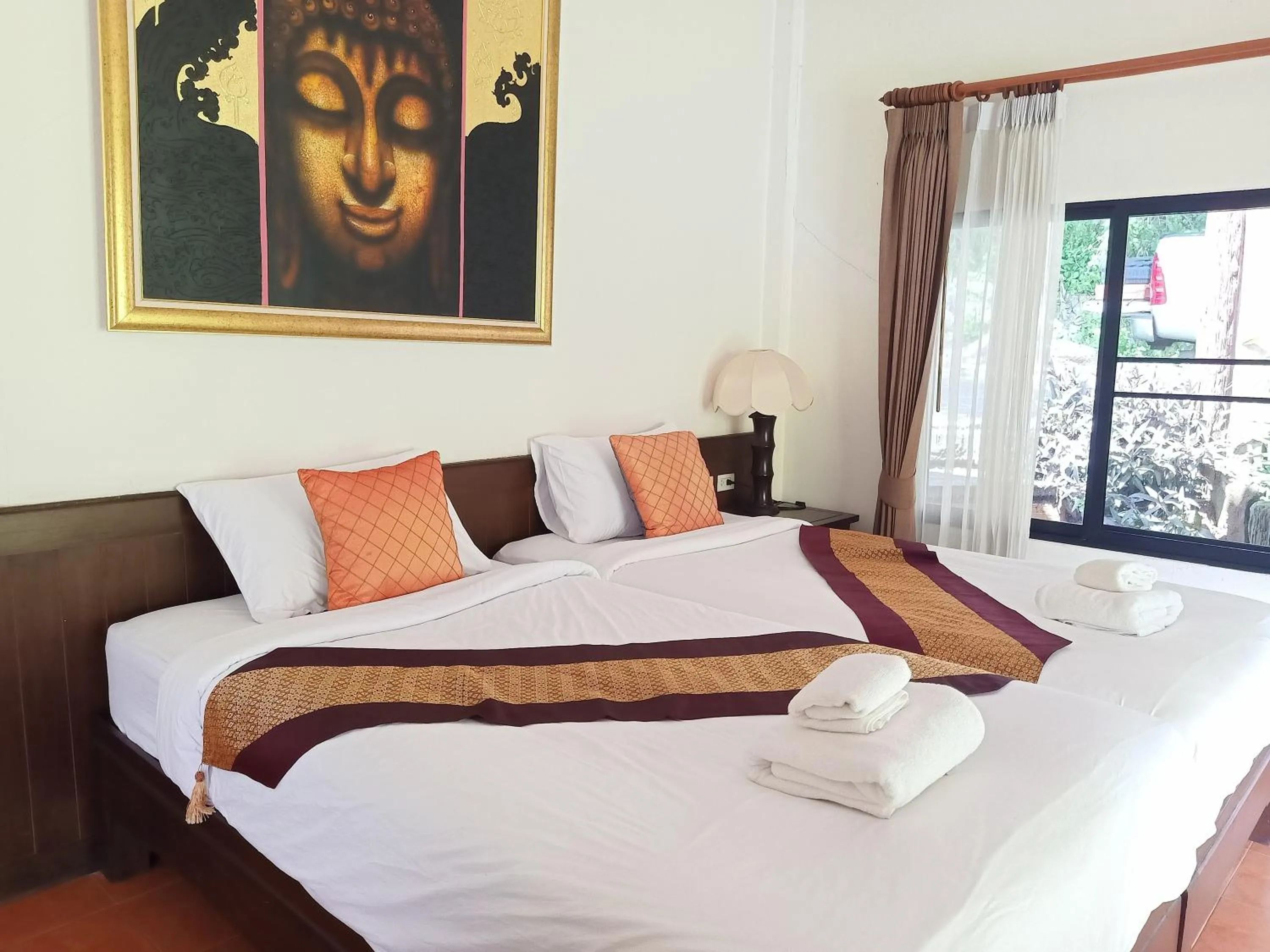 Bed in Insda Wellness Resort