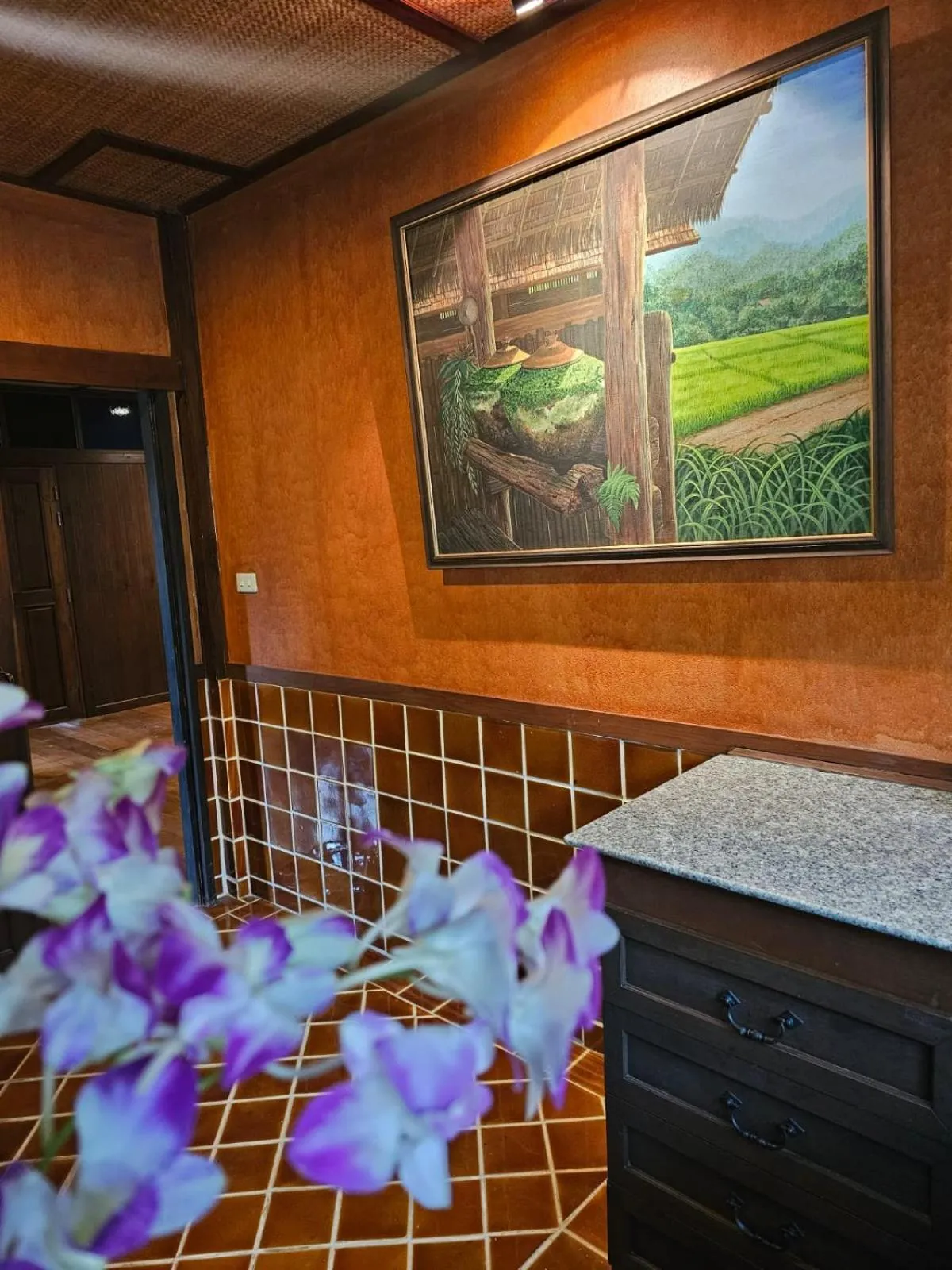 Bed in Insda Wellness Resort