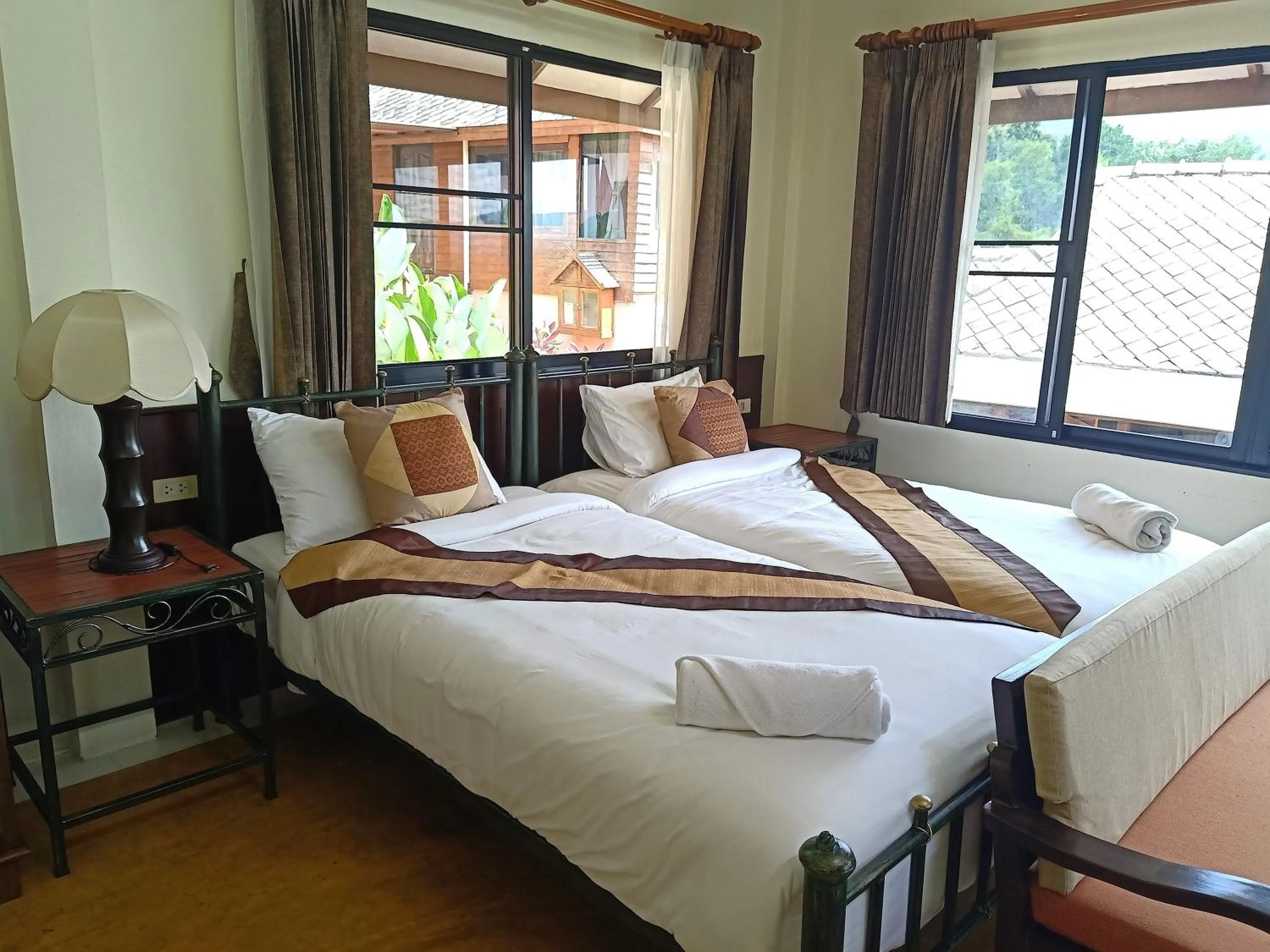 Bed in Insda Wellness Resort
