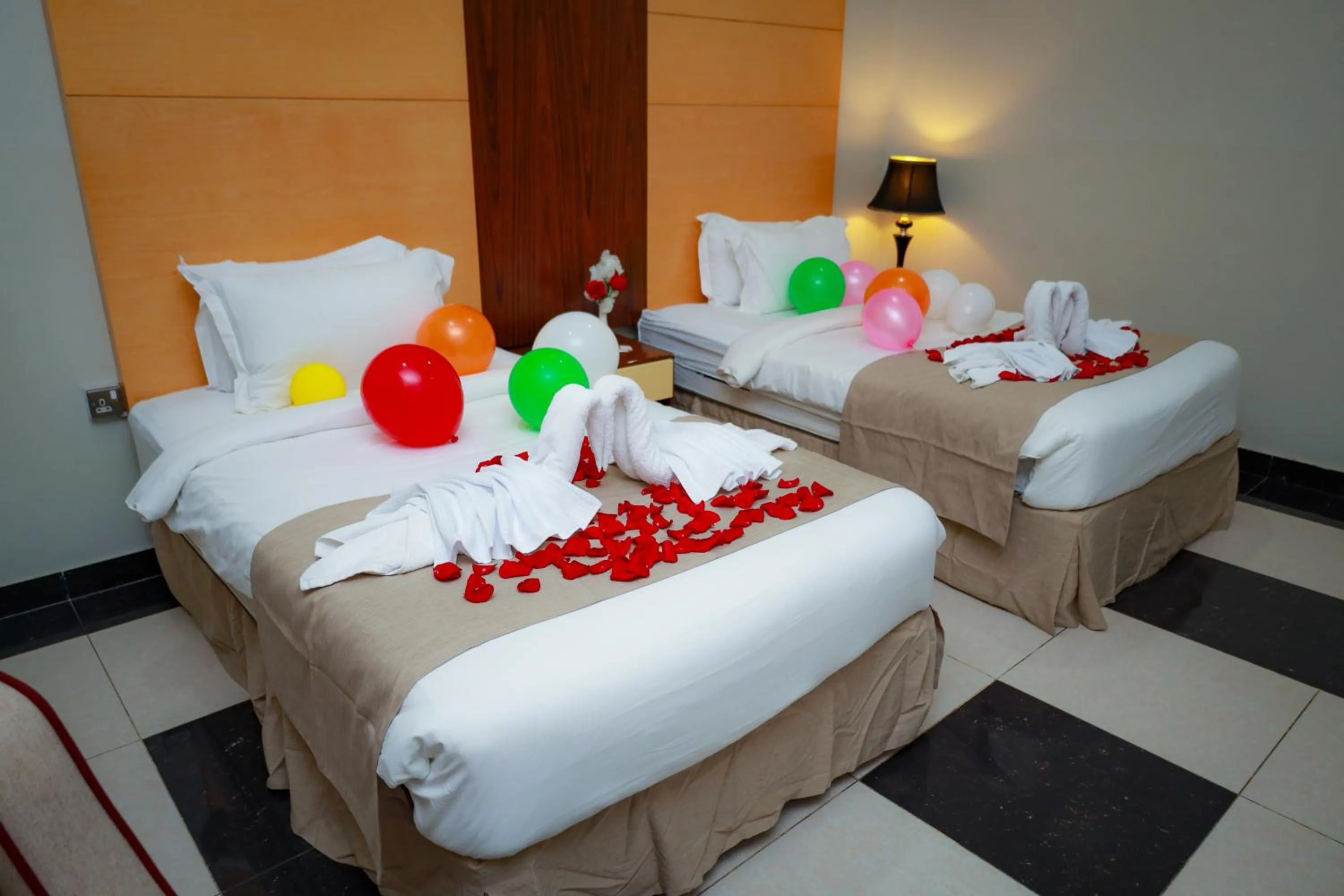 Bed in Doha Dynasty Hotel