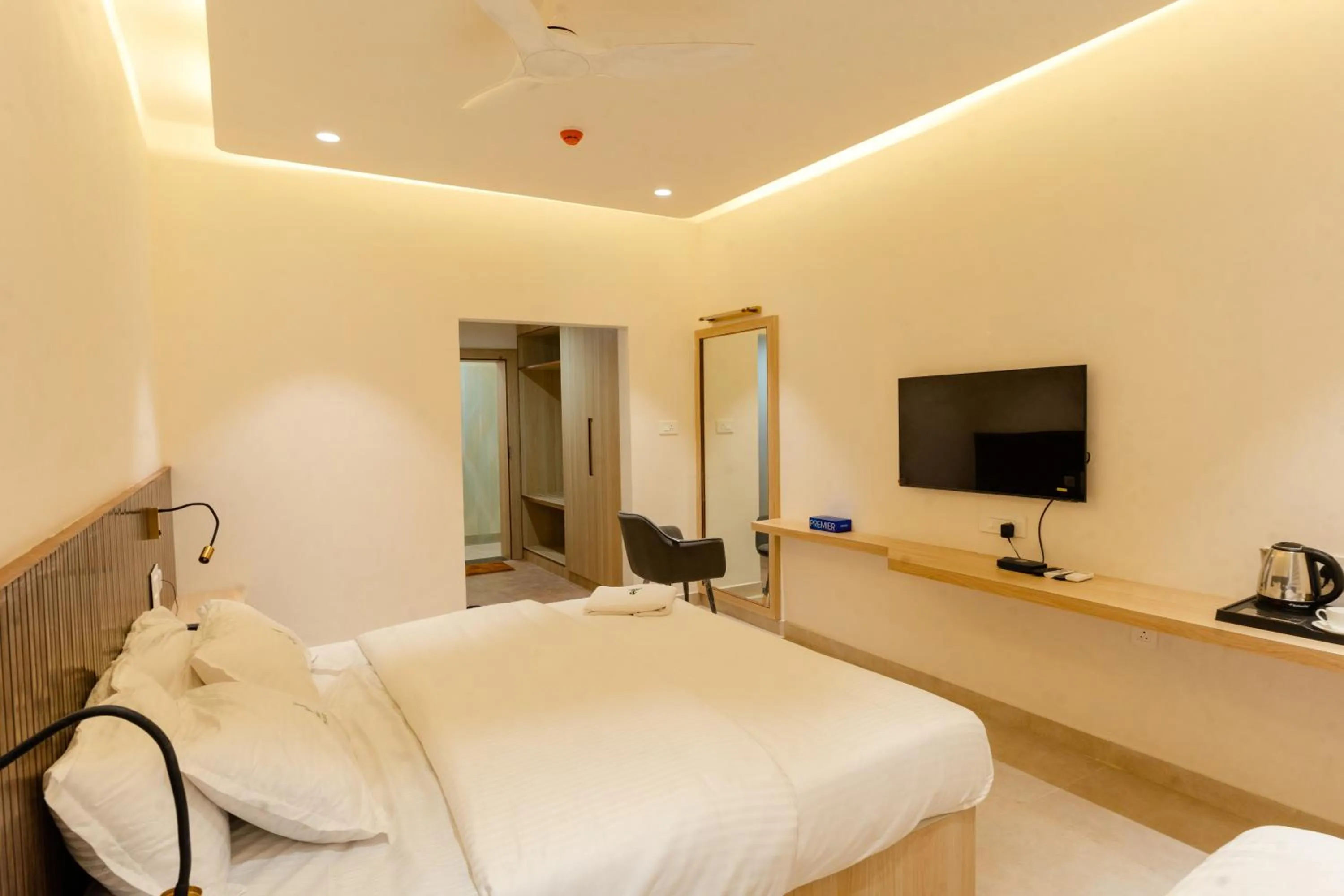 Bed in Sri Senthoor Velavan Palace SSV Palace