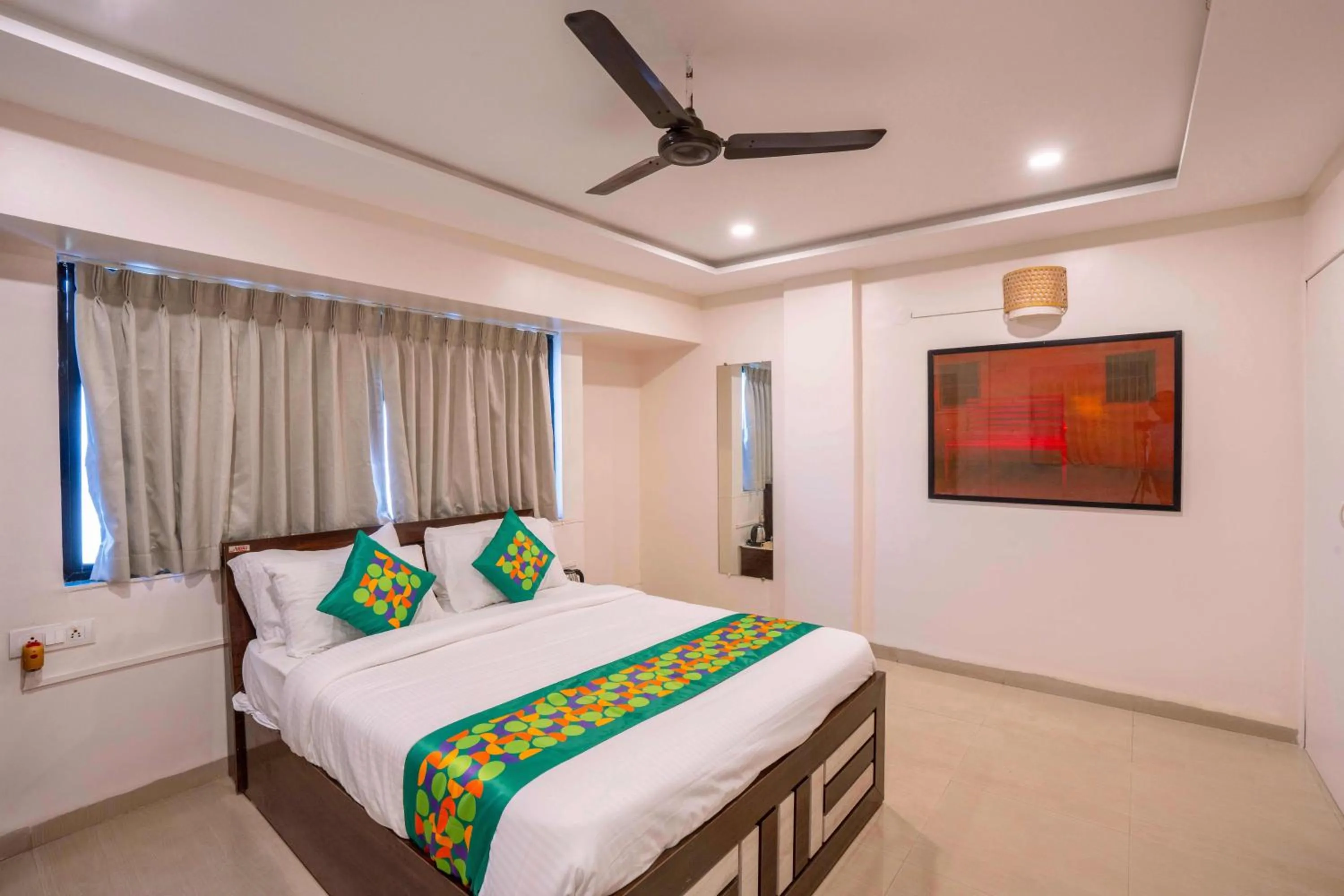 Bedroom, Bed in Treebo Royal Comfort Atithi