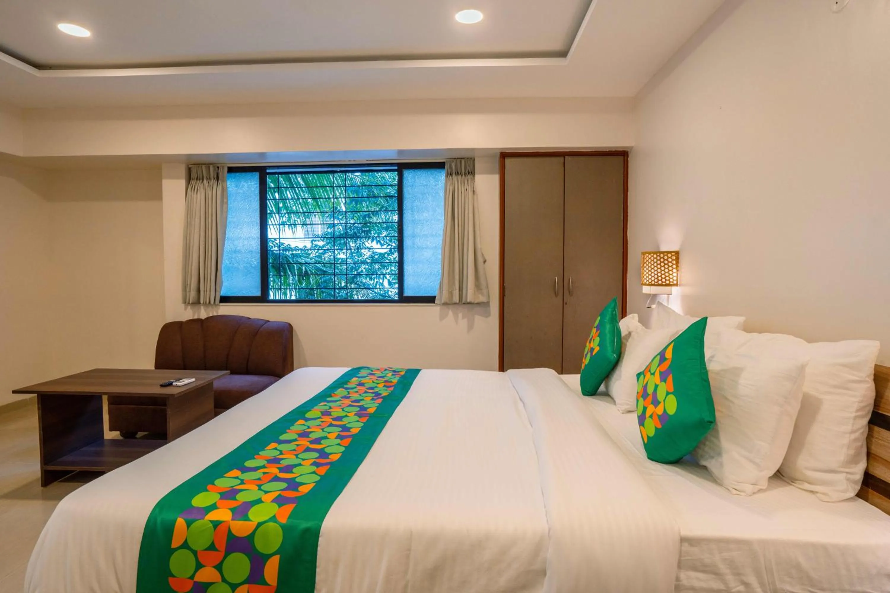 Bedroom, Bed in Treebo Royal Comfort Atithi