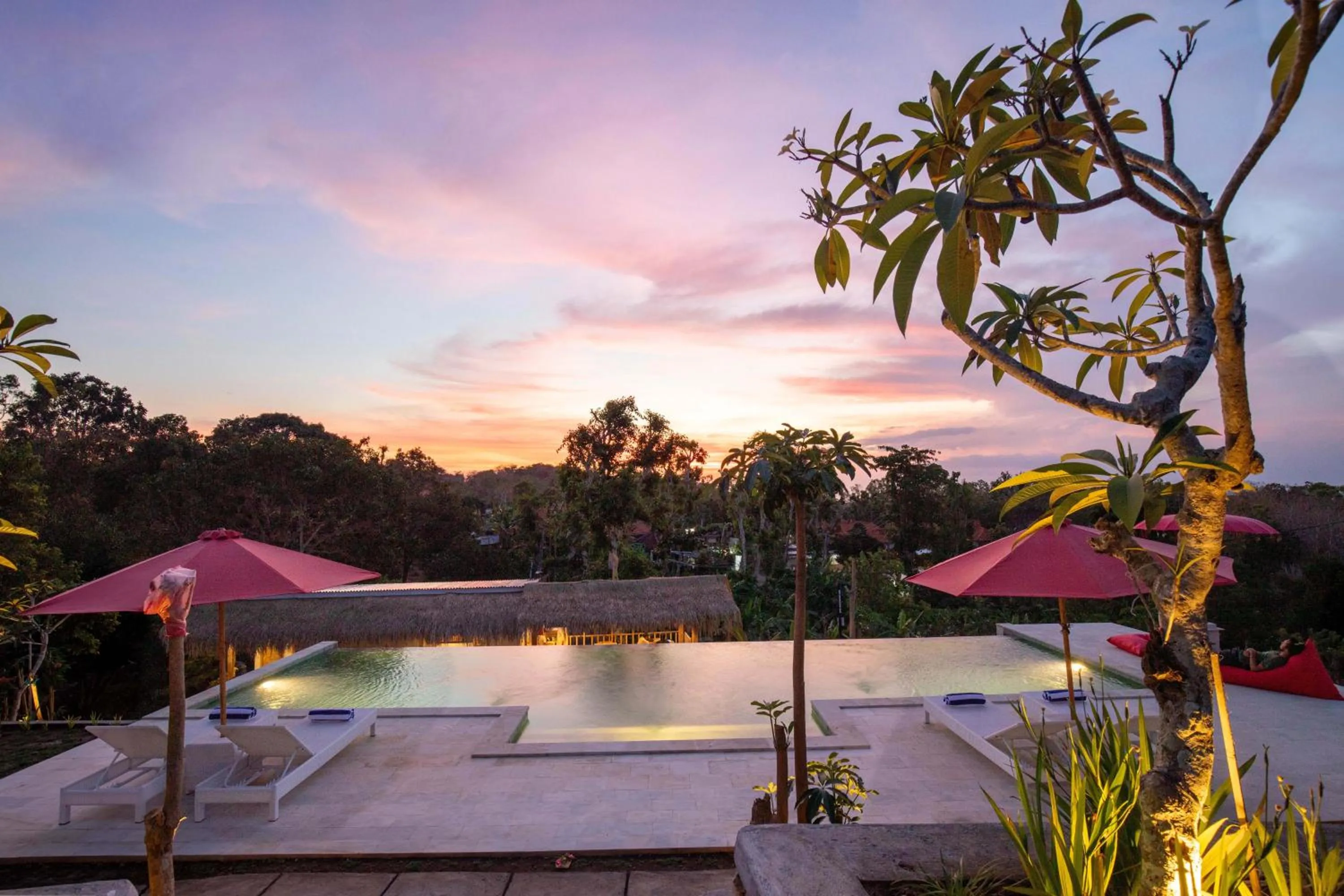 Pool view in Wijaya Cottage Nusa Penida