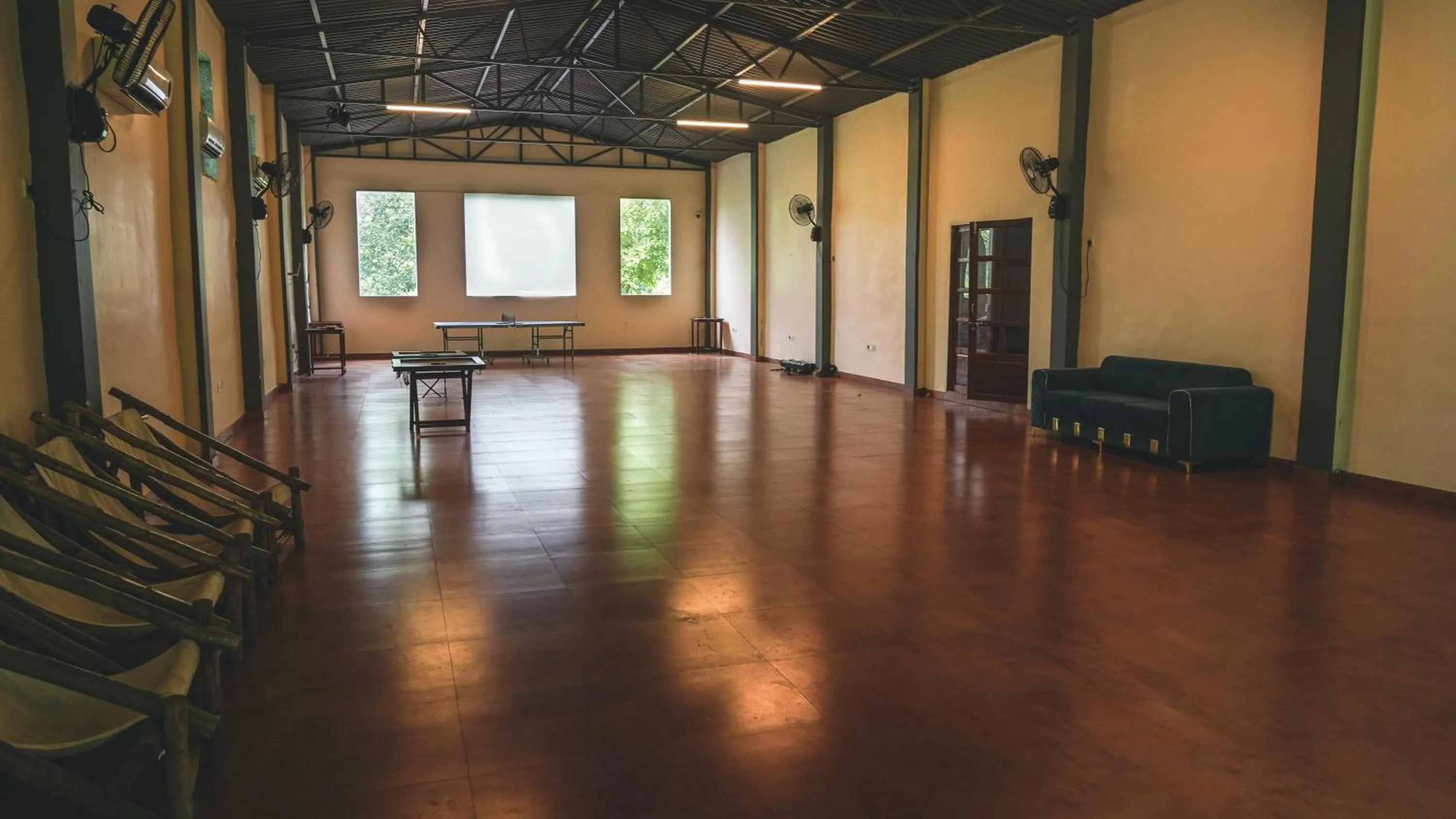 Seating area in Whispering Peepul Resort