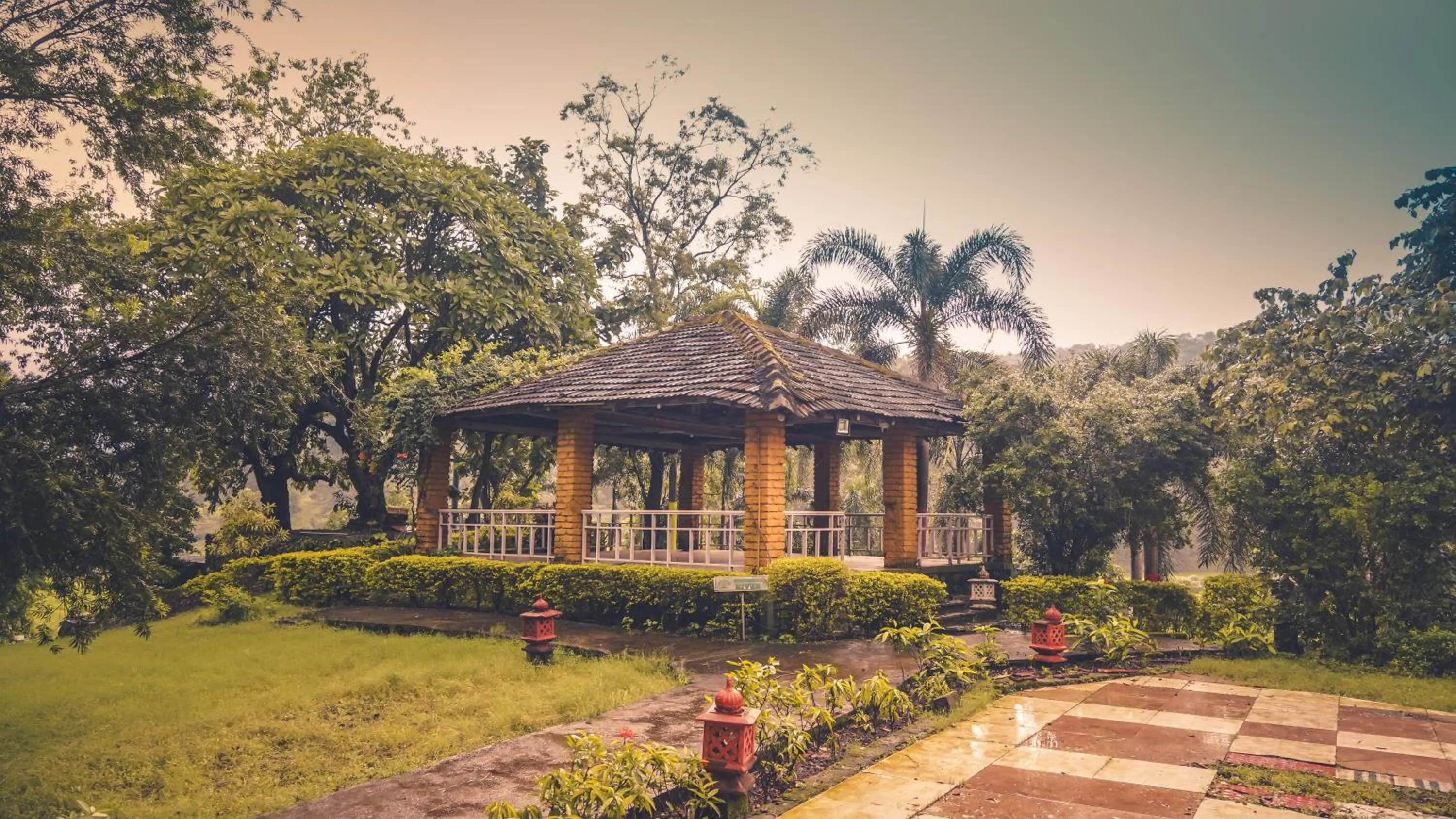 Property building in Whispering Peepul Resort