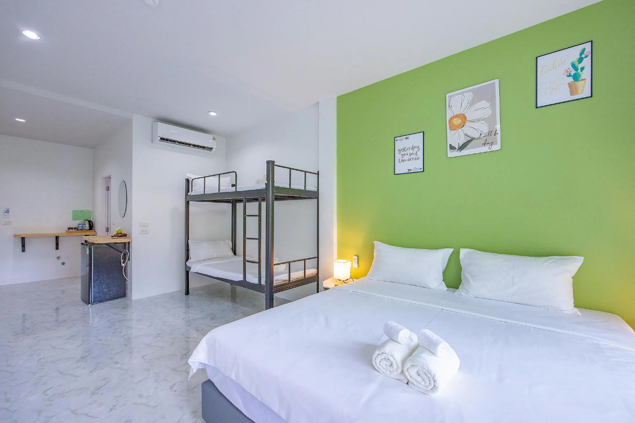 Bed in Karon Hotel at 22