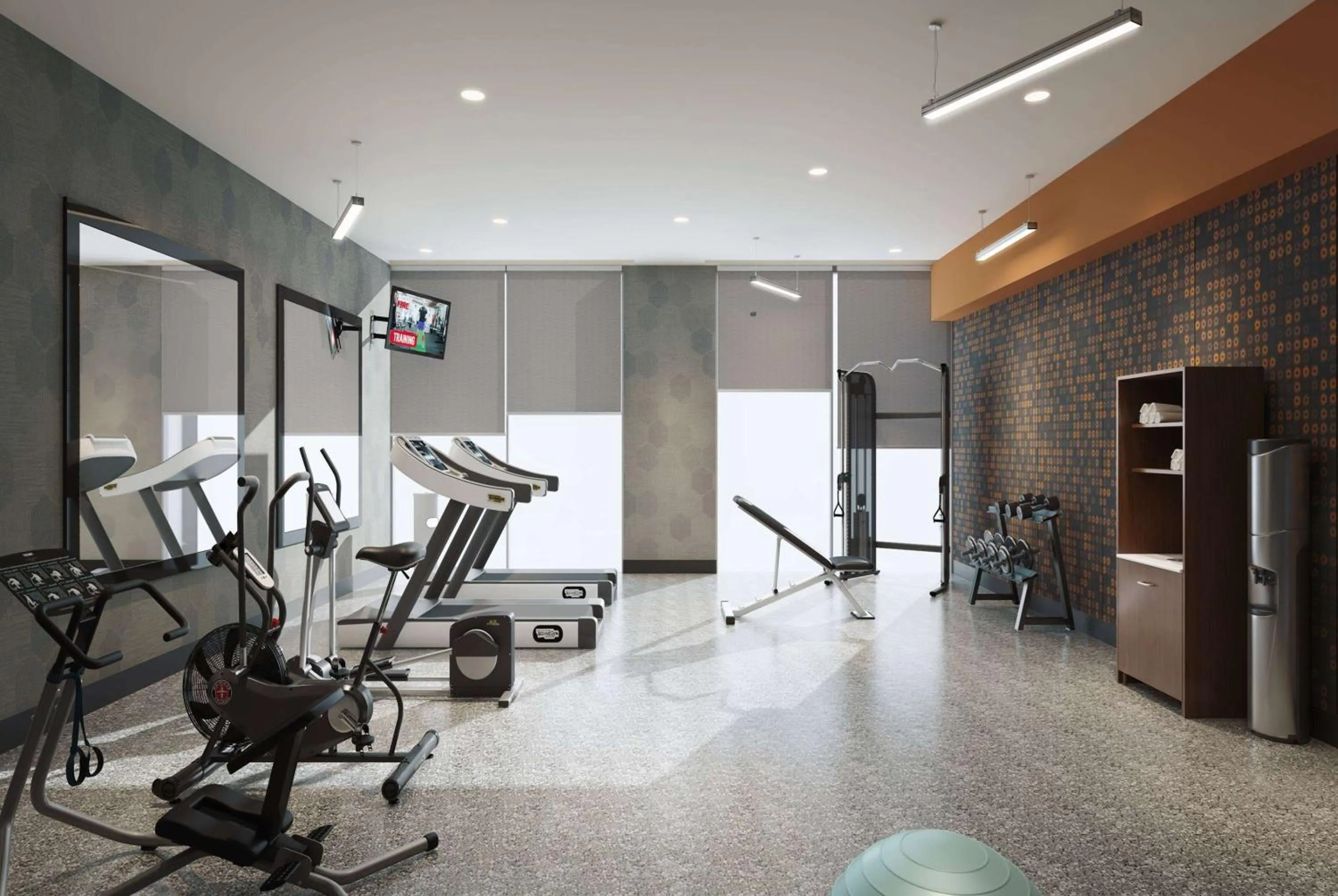Fitness centre/facilities in La Quinta Inn & Suites by Wyndham San Antonio at the RIM