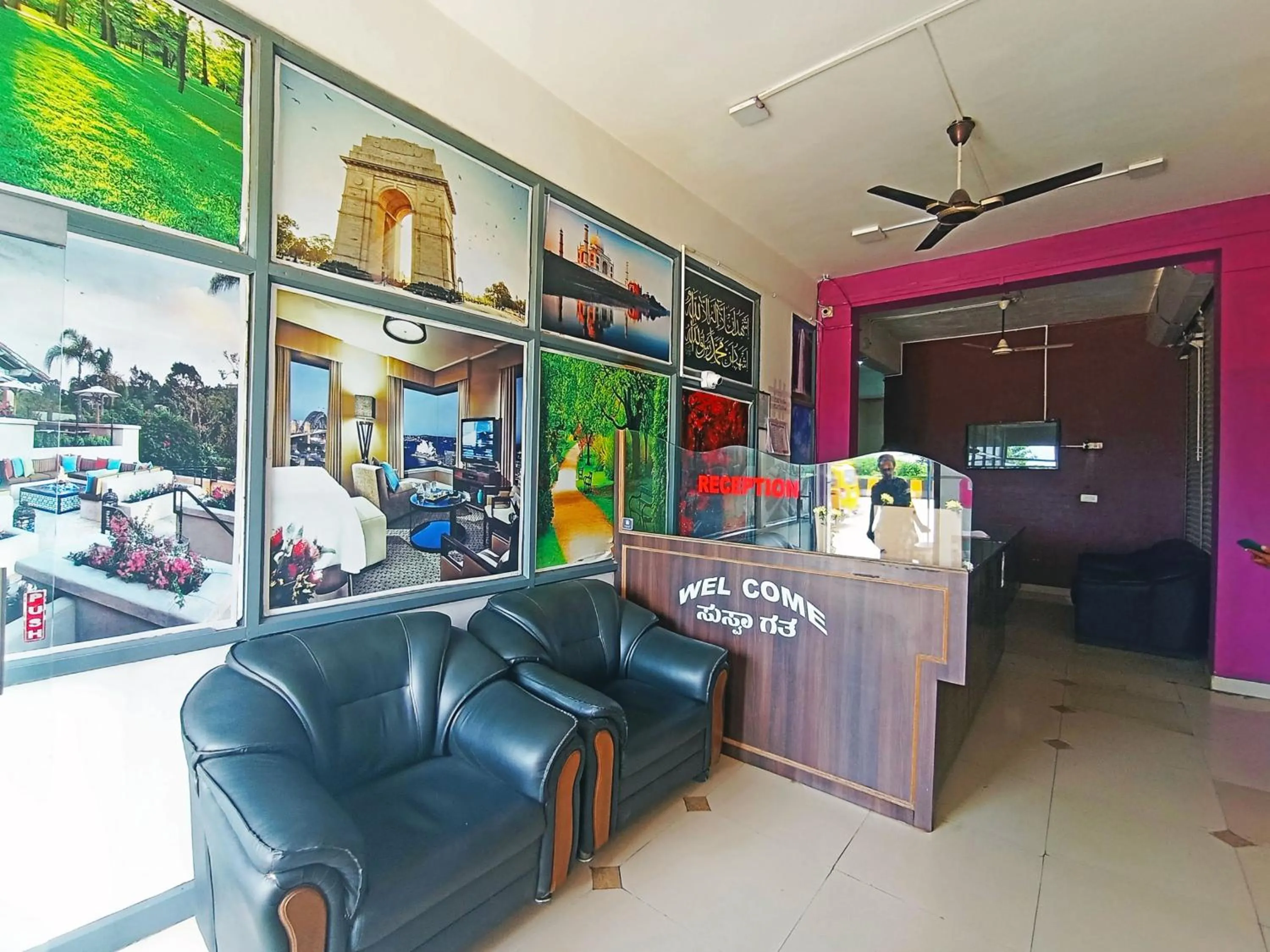 Seating area in Savanur Deluxe Lodge