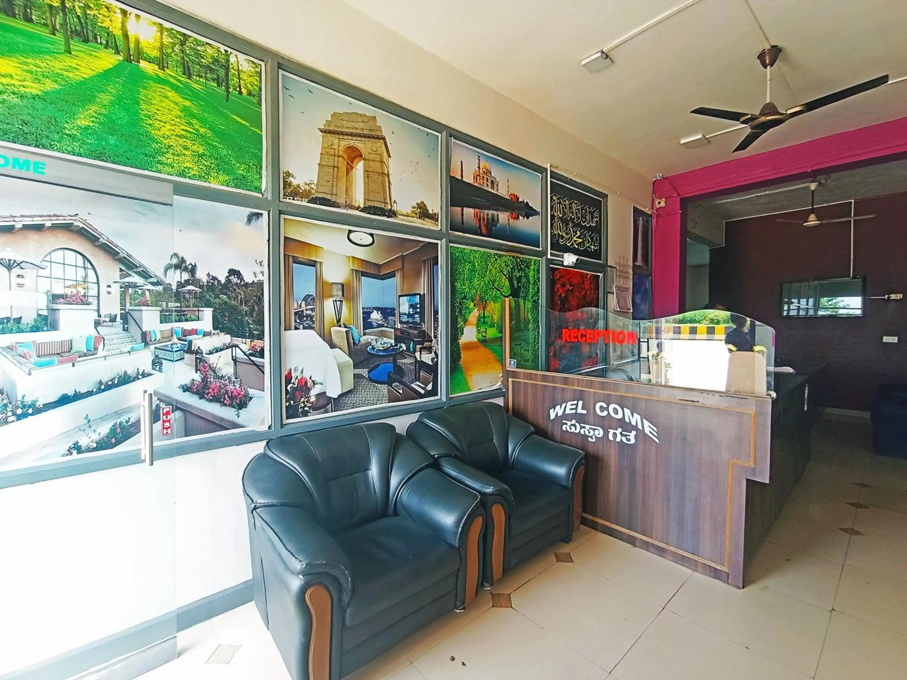 Seating area in Savanur Deluxe Lodge