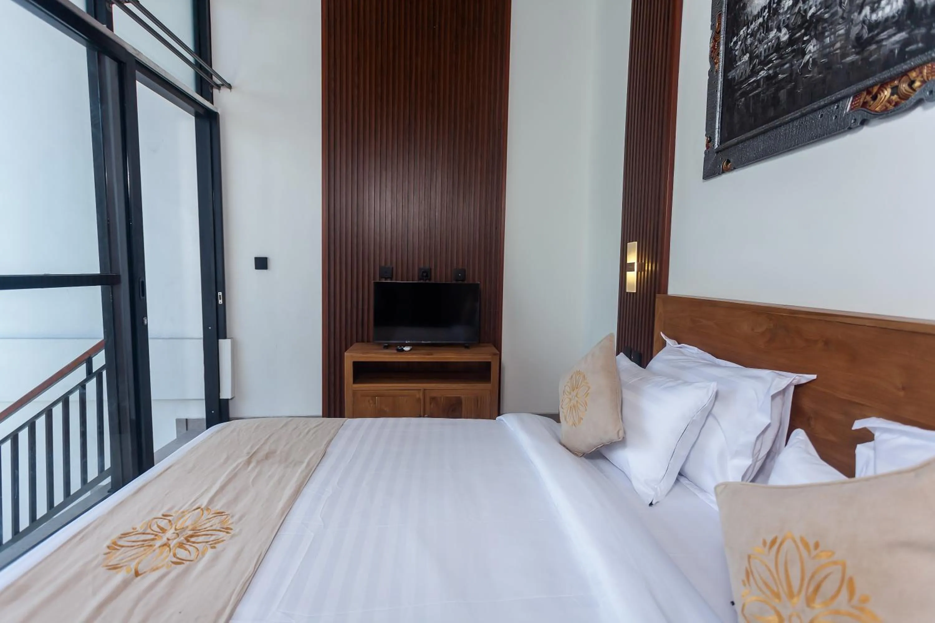 Bed in Sujiwa Ubud Hotel & Villa