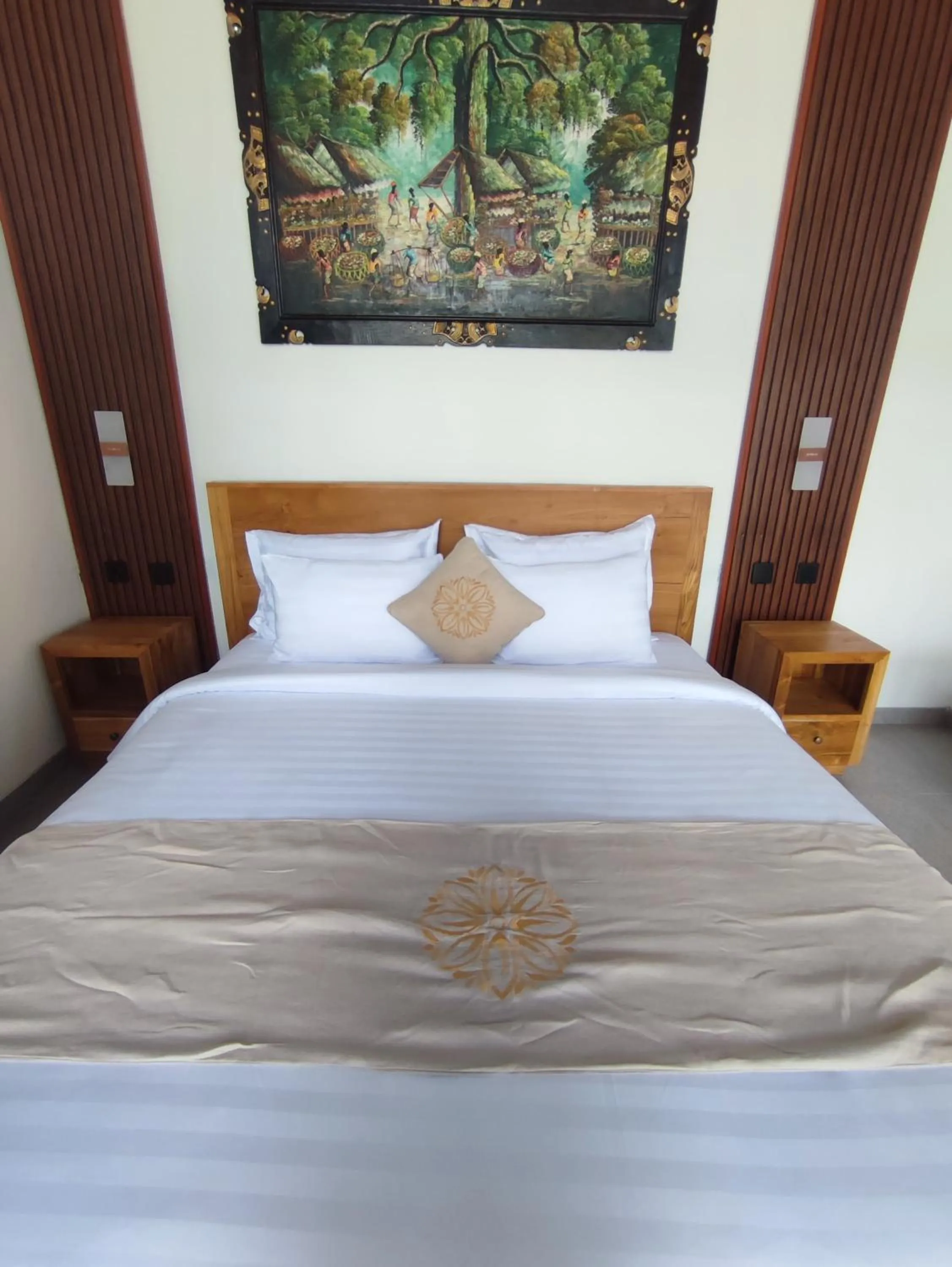 Bed in Sujiwa Ubud Hotel & Villa
