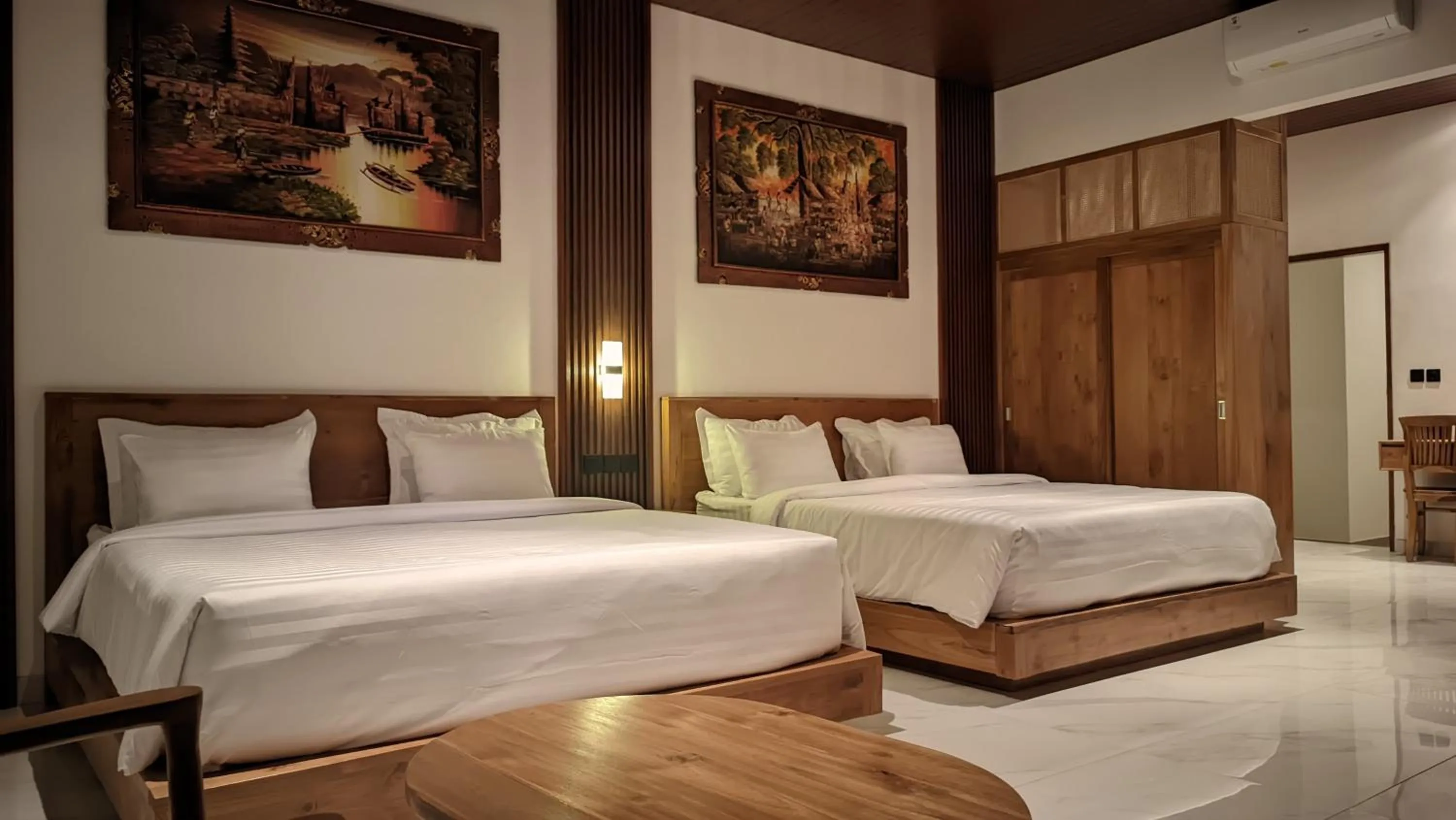 Bed in Sujiwa Ubud Hotel & Villa