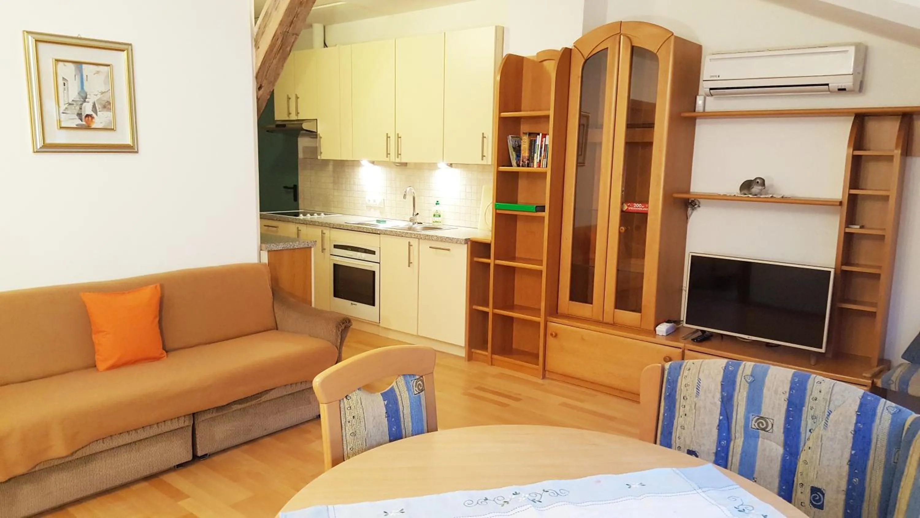 Kitchen or kitchenette in Ferienwohnungen Koflerhof