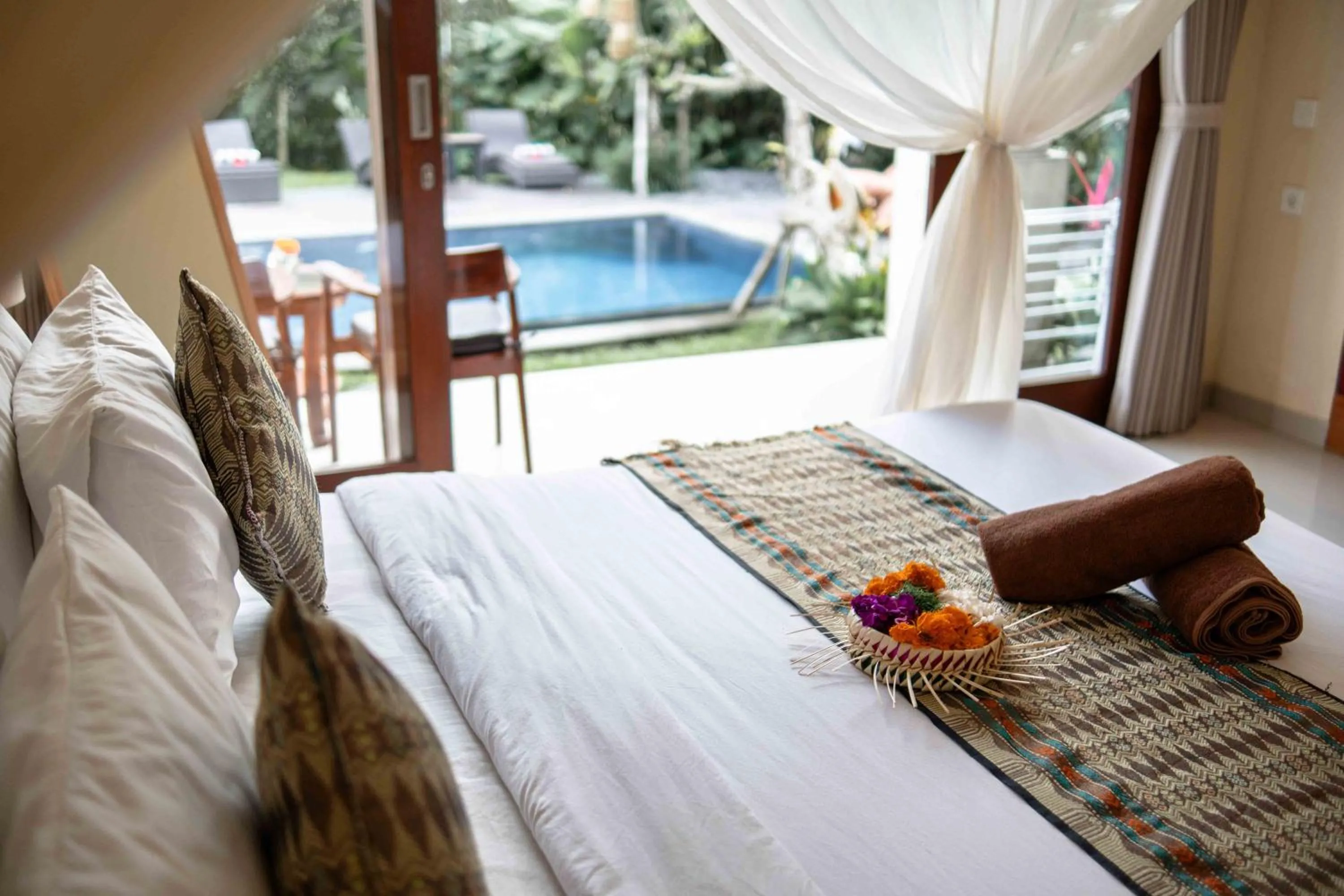 Bed in Suarsena Bisma Ubud