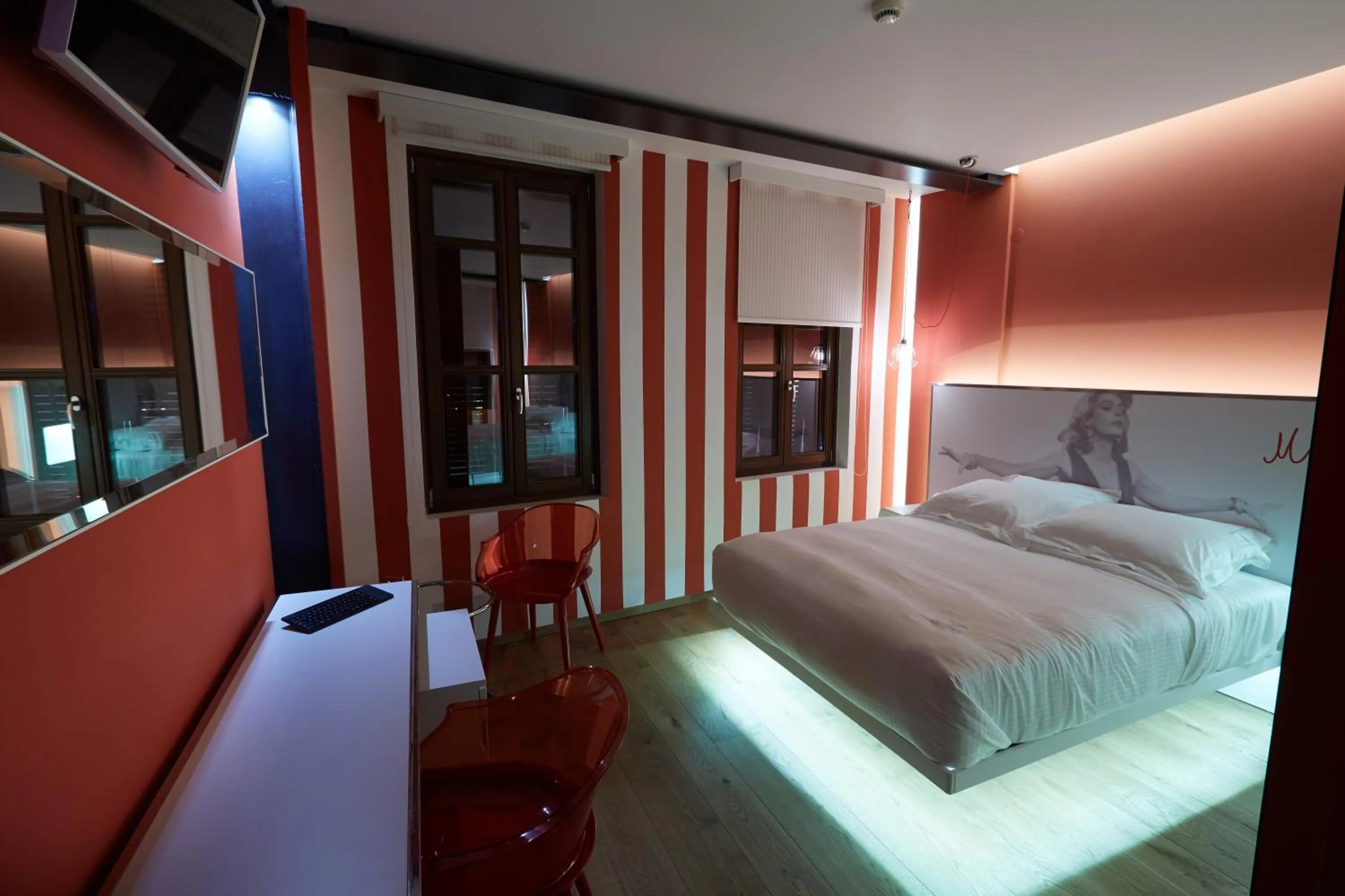 Bedroom, Bed in Veritas Boutique Art Hotel