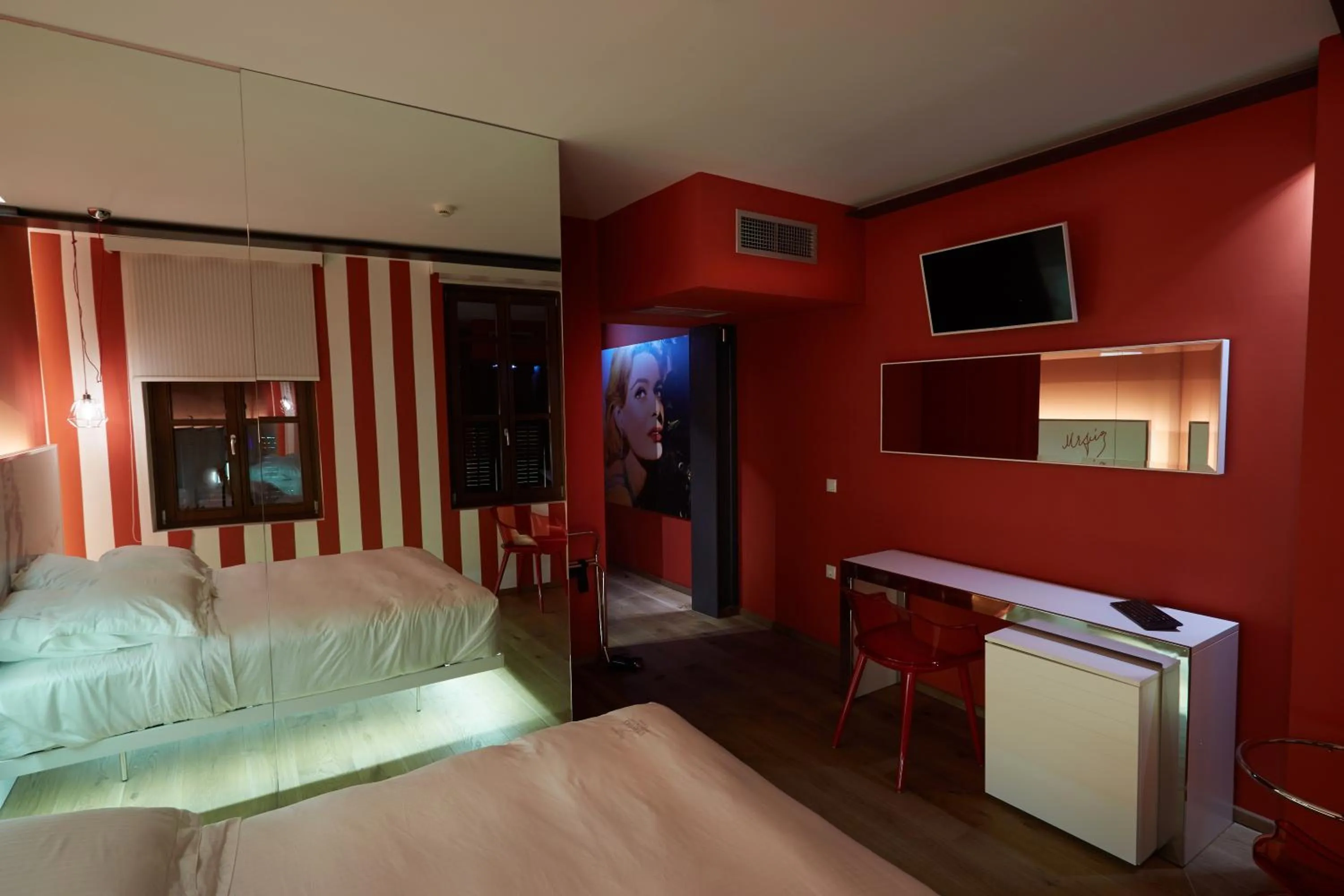 Bedroom, Bed in Veritas Boutique Art Hotel