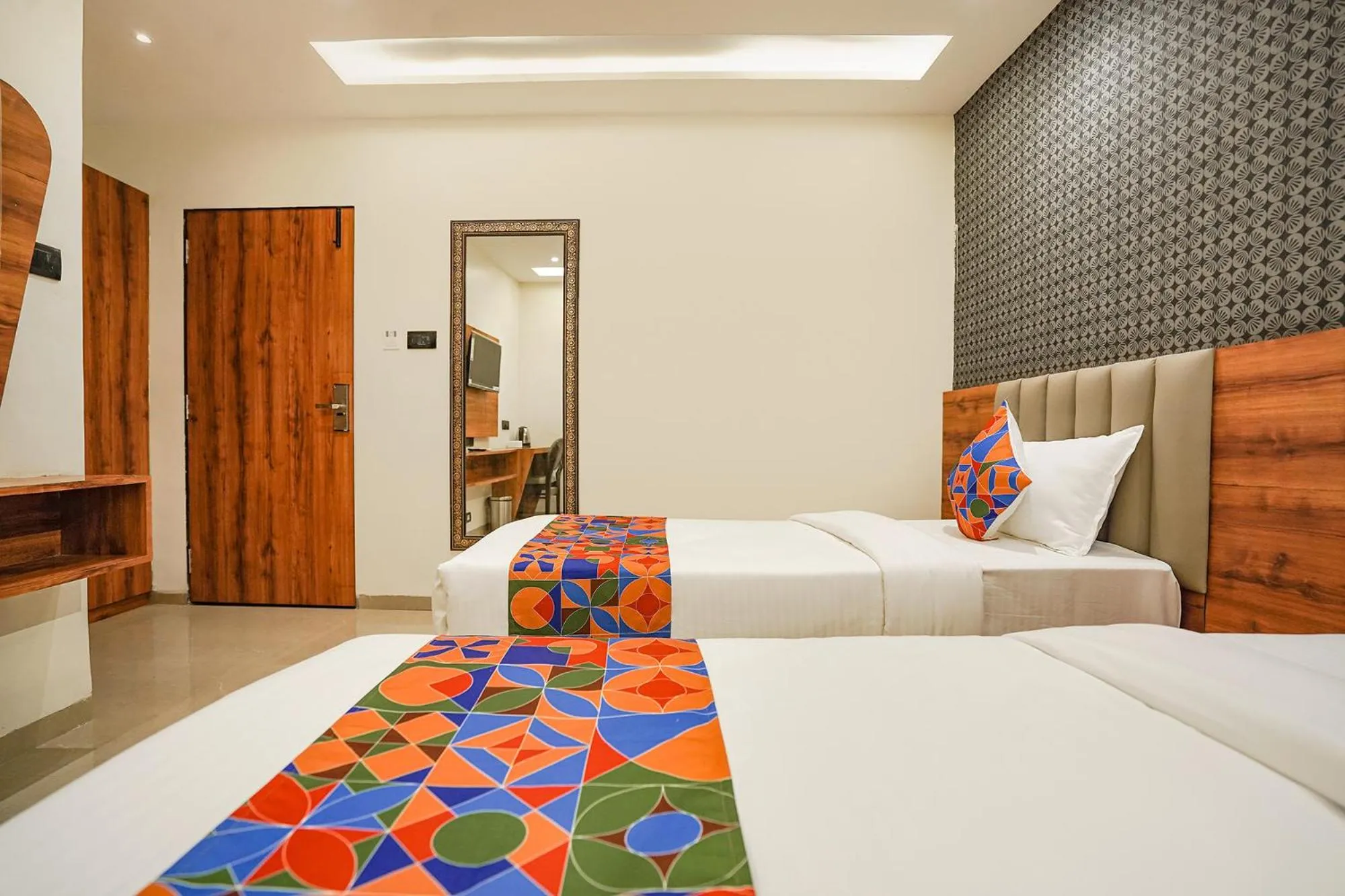 Bed in FabHotel Well Back