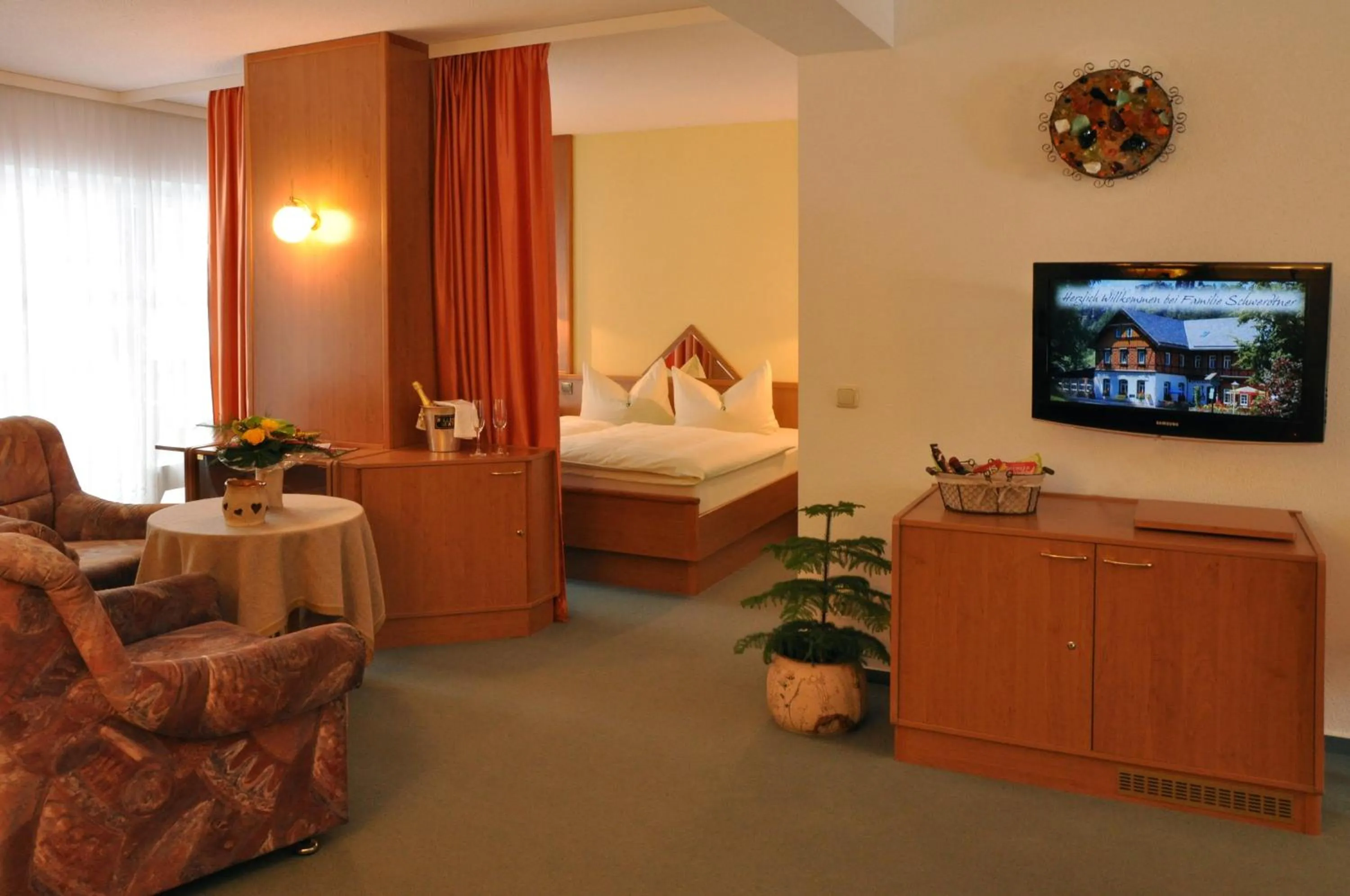 Decorative detail, Bed in Hotel Gondelfahrt