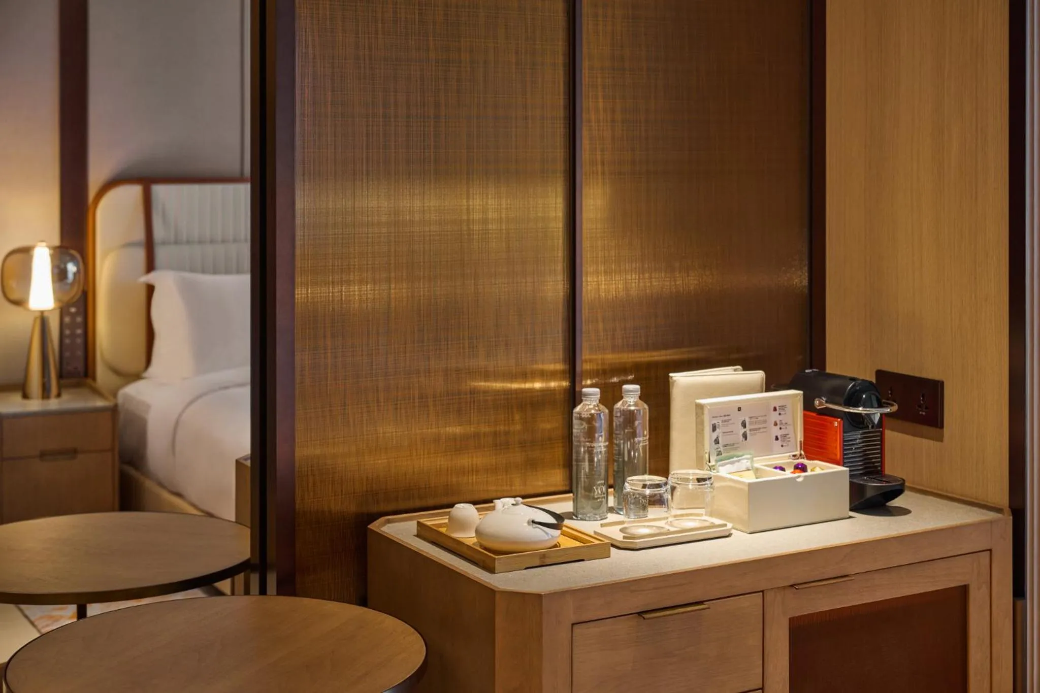 Coffee/tea facilities, Bed in InterContinental Taichung by IHG