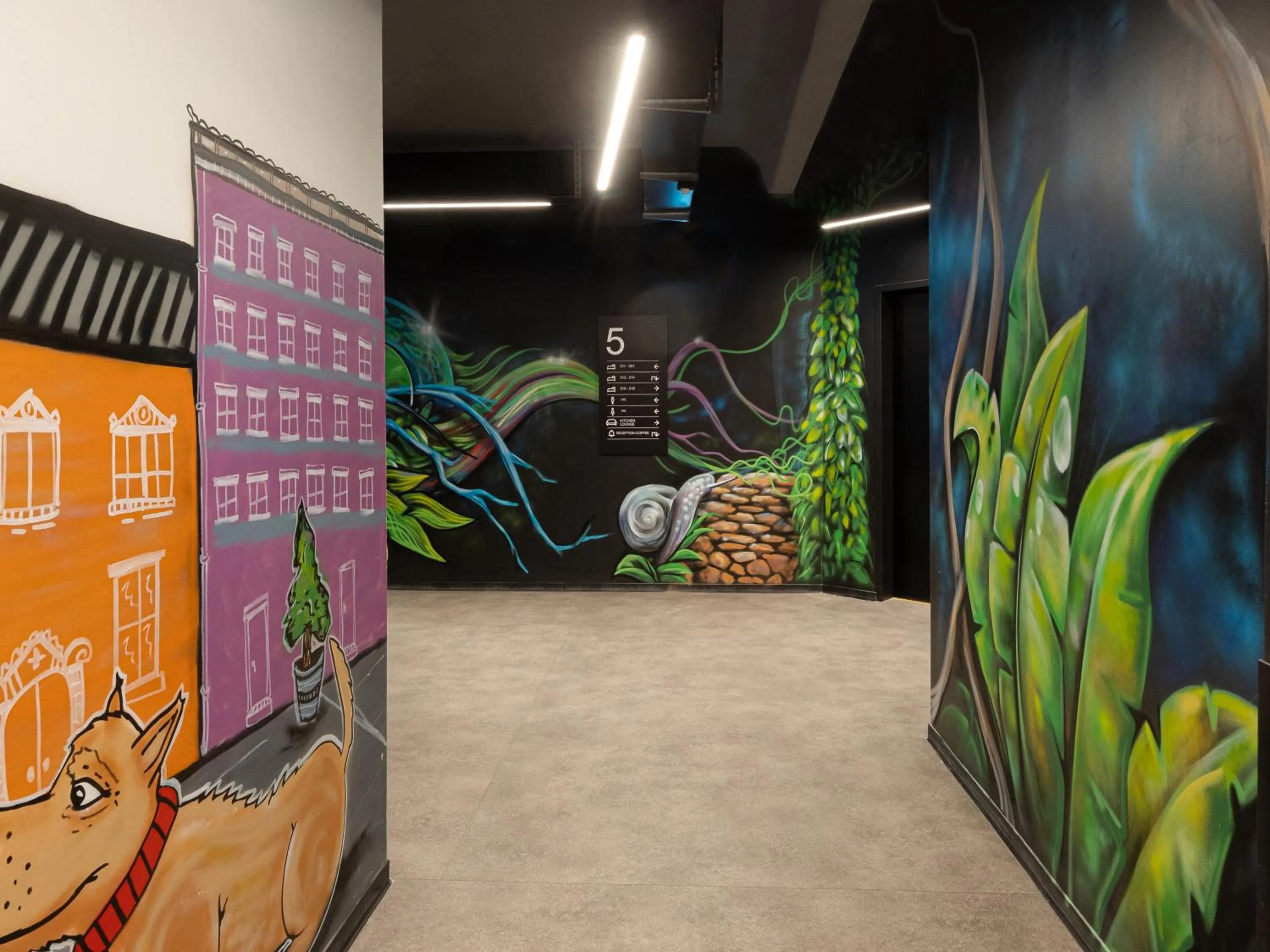 Decorative detail in Coffee Inn Hostel Berlin