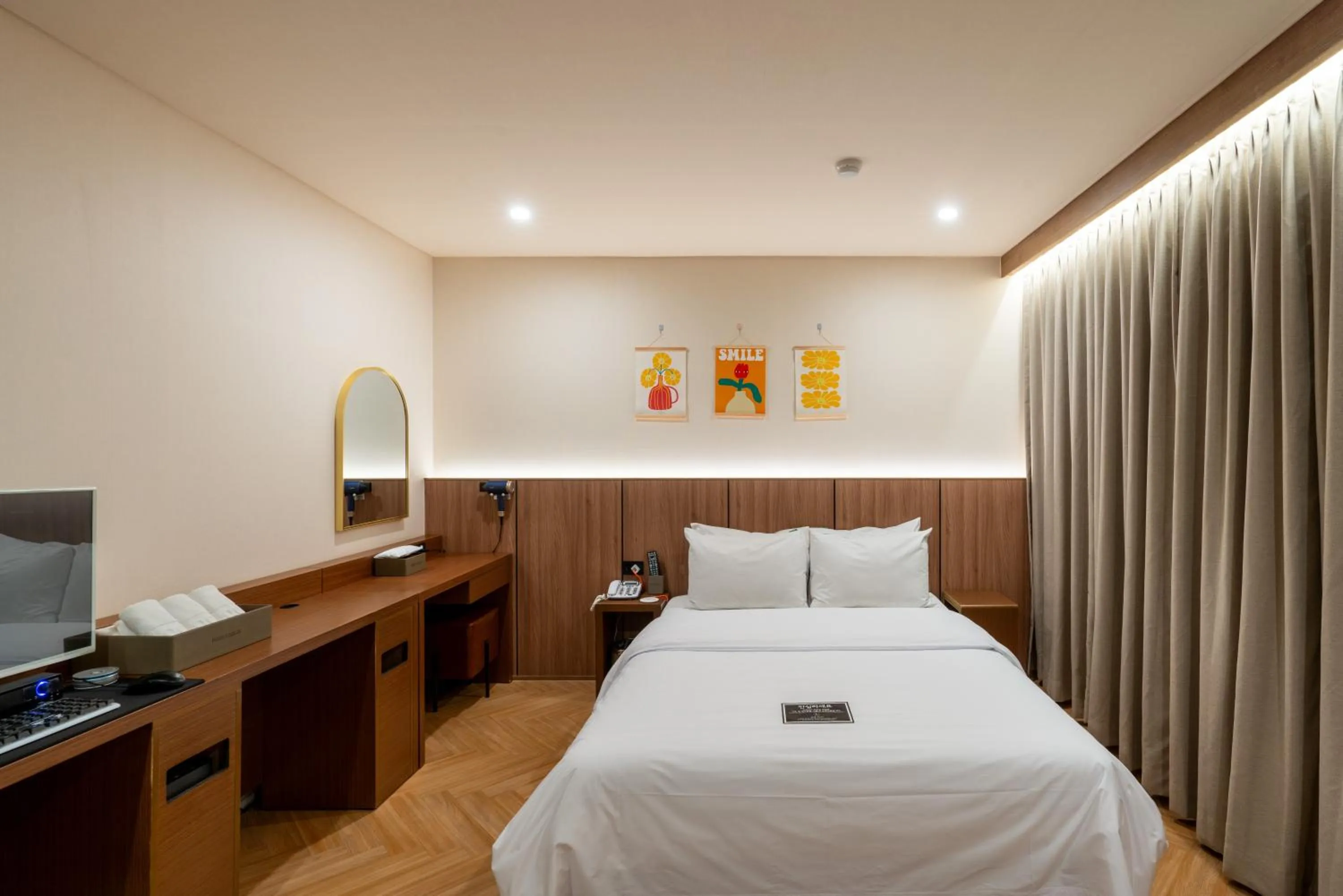 Bed in Hotel Laglas Asan