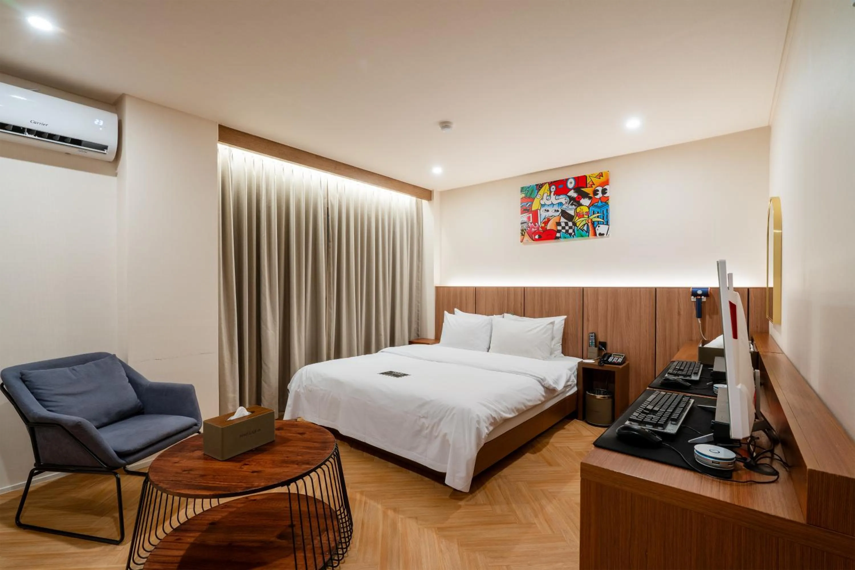 Bed in Hotel Laglas Asan