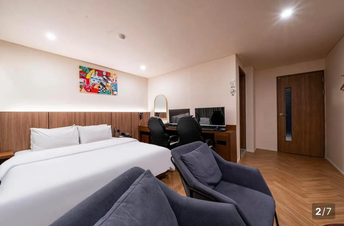 Bed in Hotel Laglas Asan