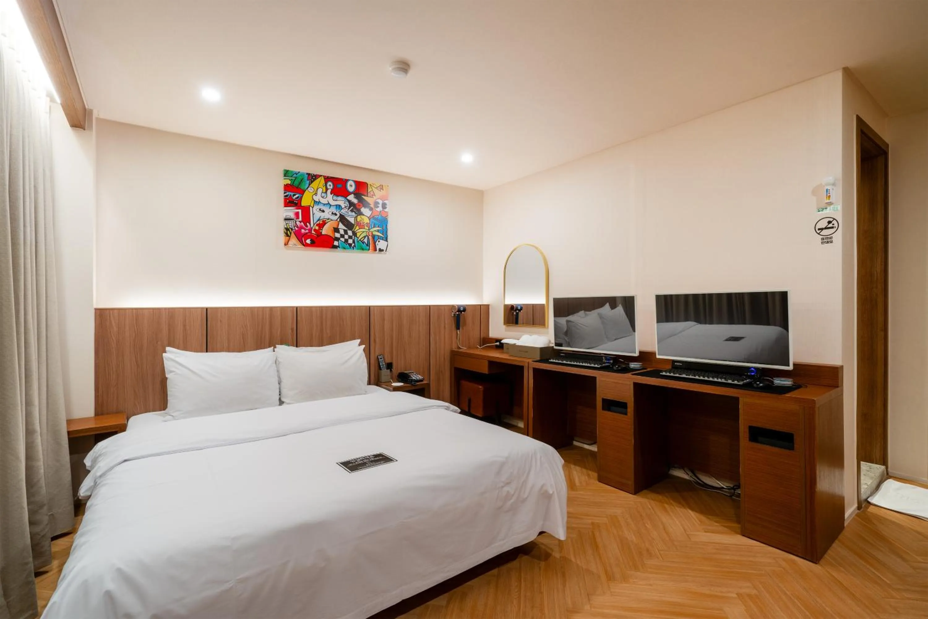 Bed in Hotel Laglas Asan