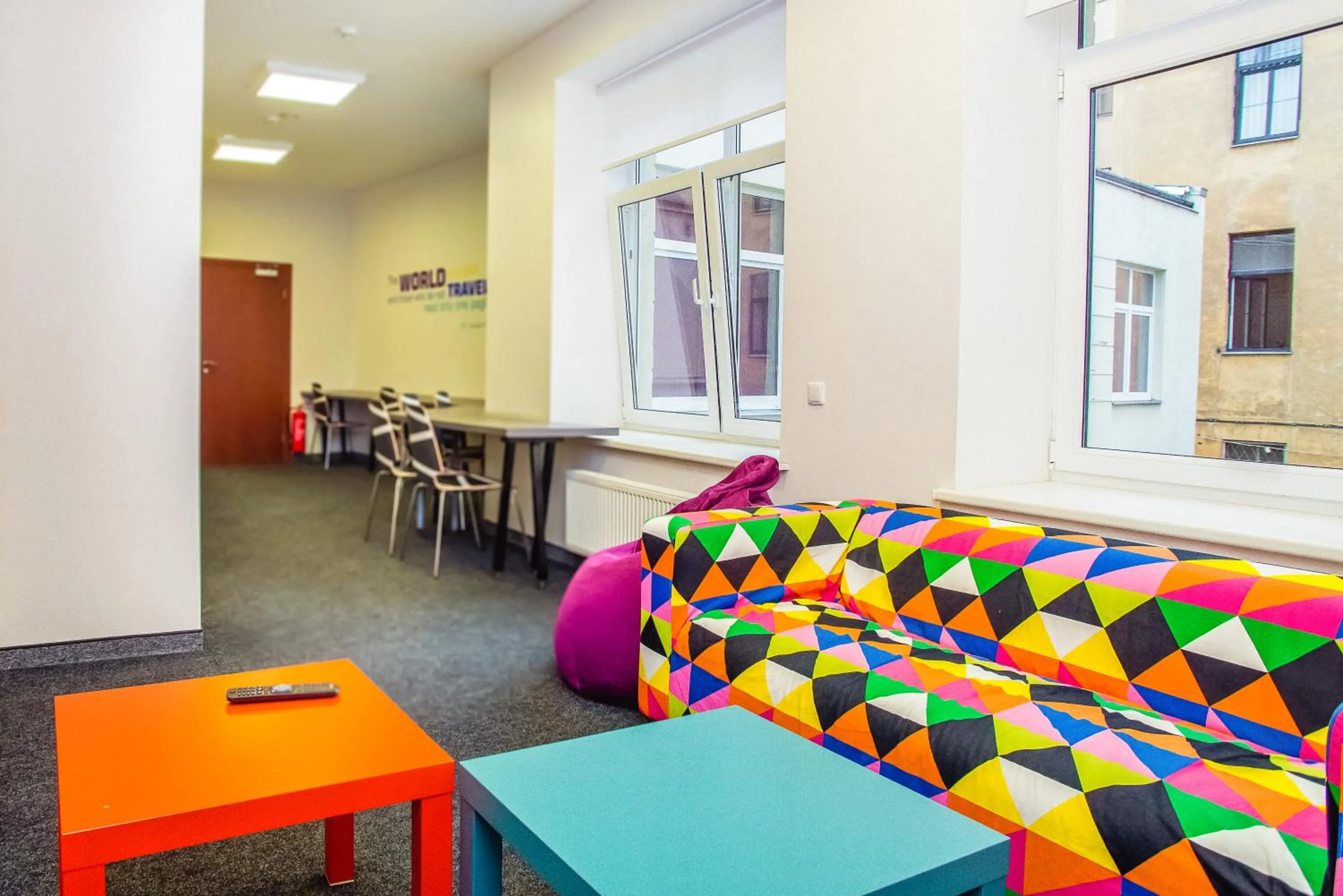 Communal lounge/ TV room in Mosaic Hotel