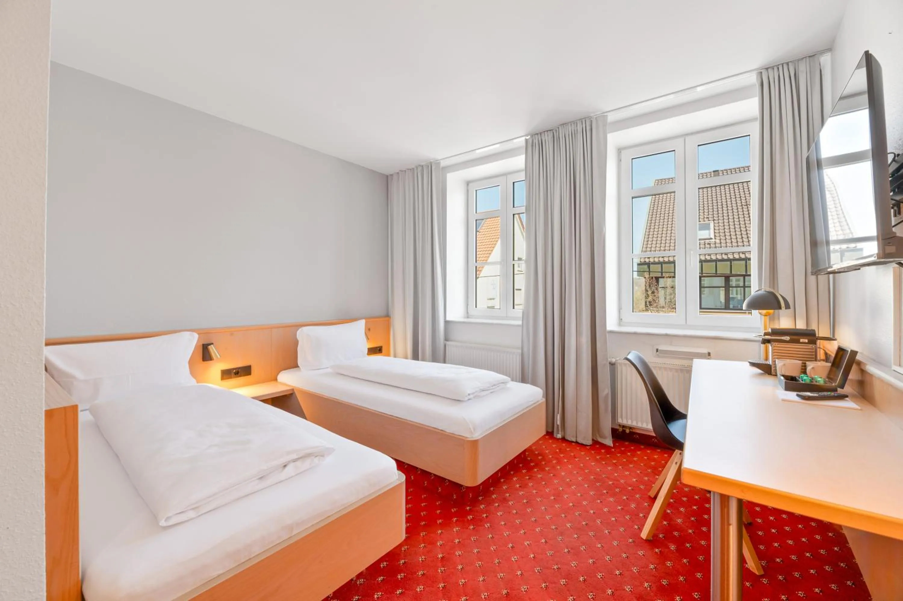 Bed in Gästehaus Andrea